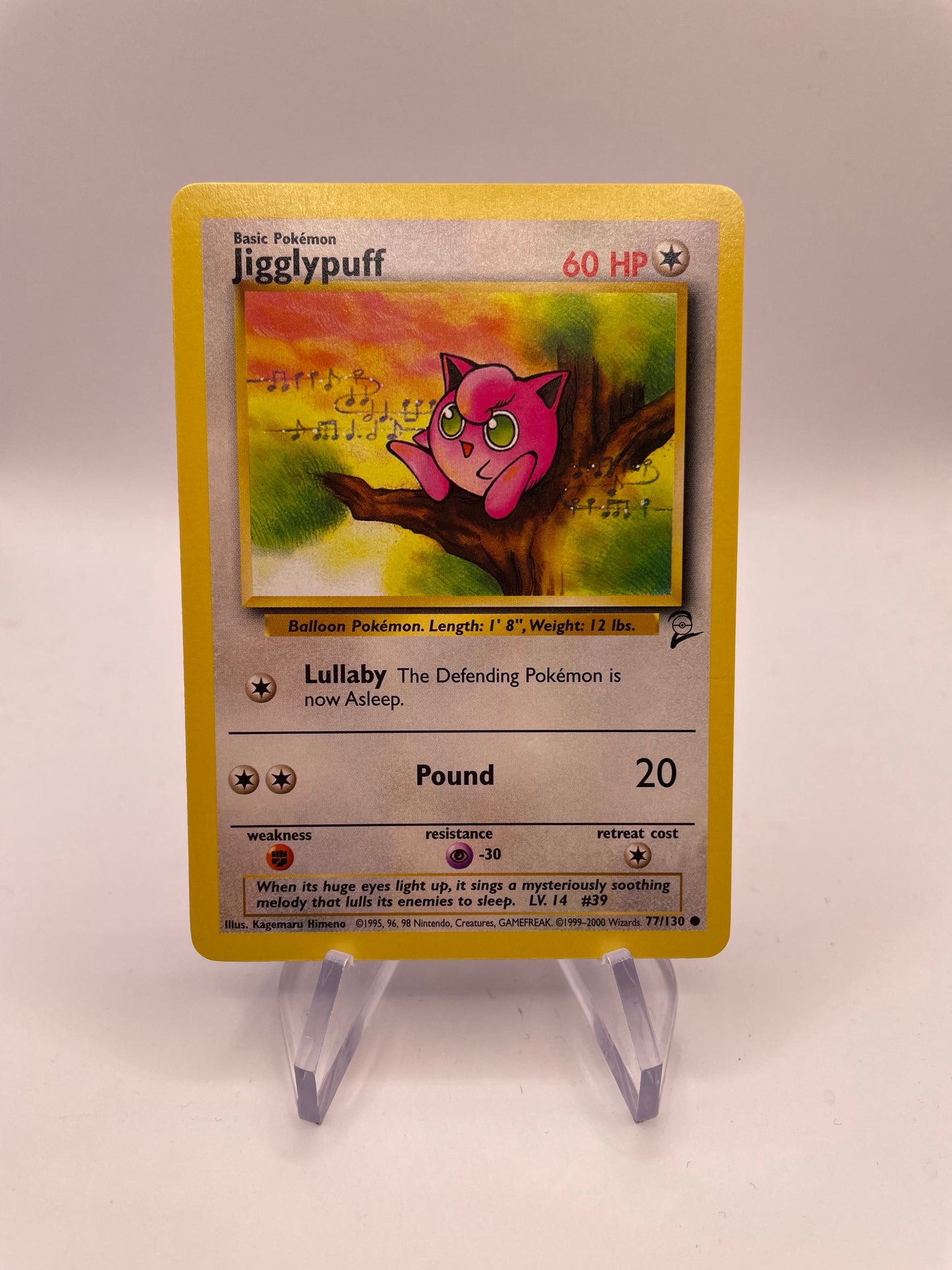 Pokemon Karte Base Set 2 Jigglypuff 77/130 Englisch