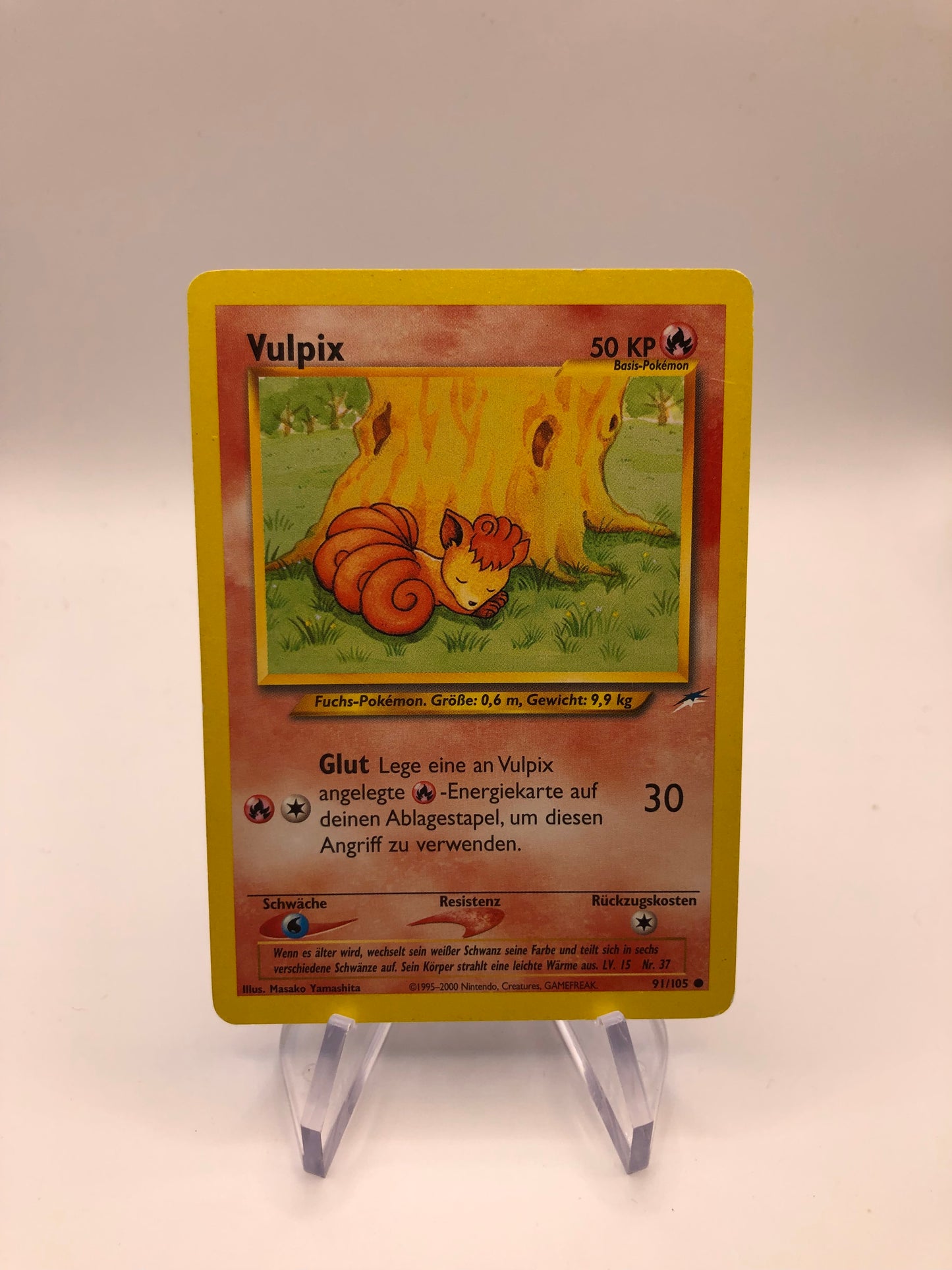Pokemon Karte Neo Destiny Vulpix 91/105 Deutsch