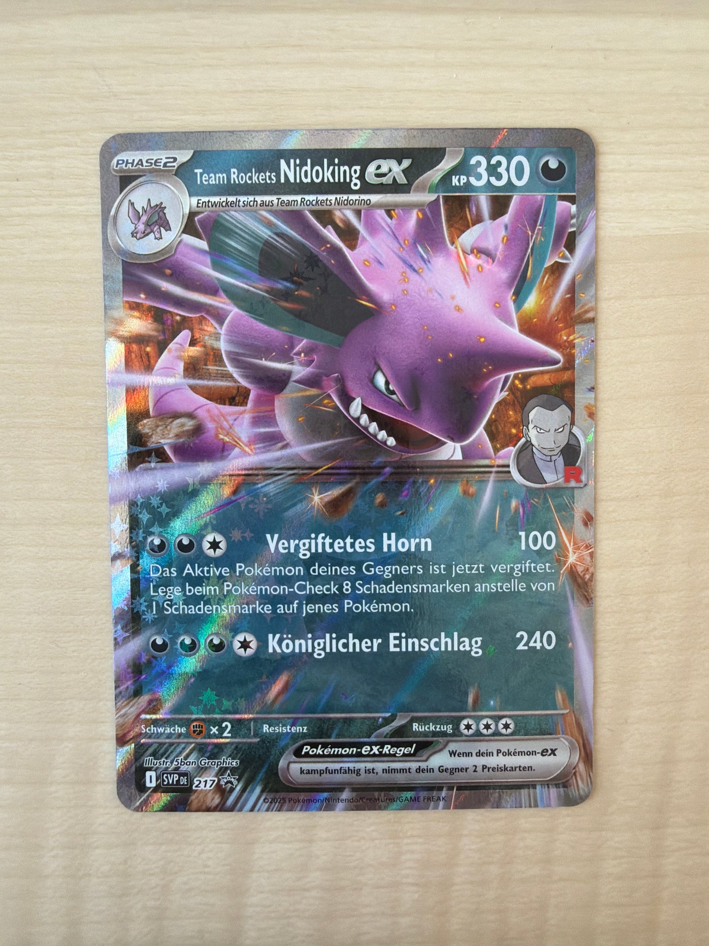 Pokemon Karte Nidoking ex 217 Deutsch