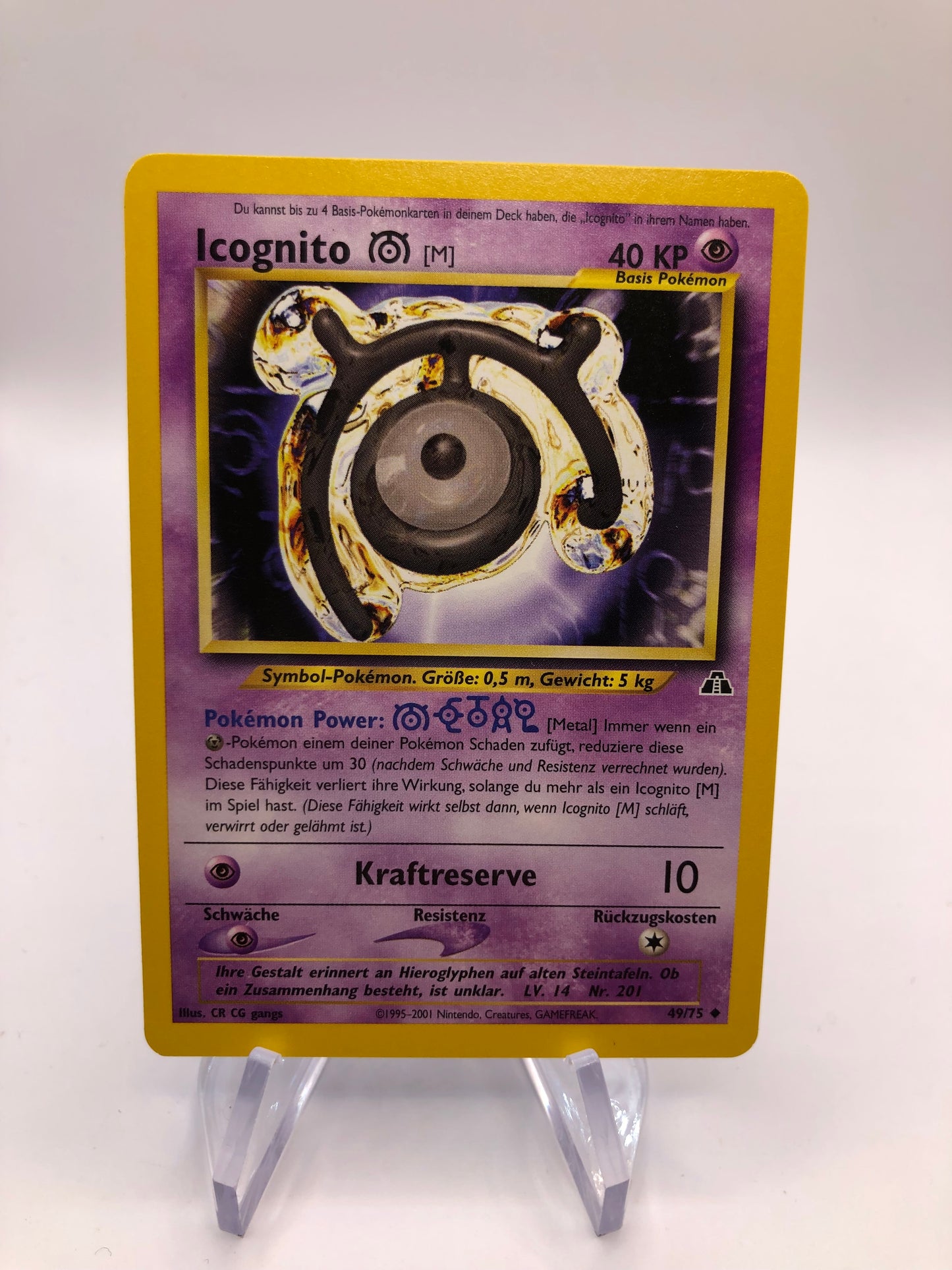 Pokemon Karte Neo Discovery Icognito 49/75 Deutsch