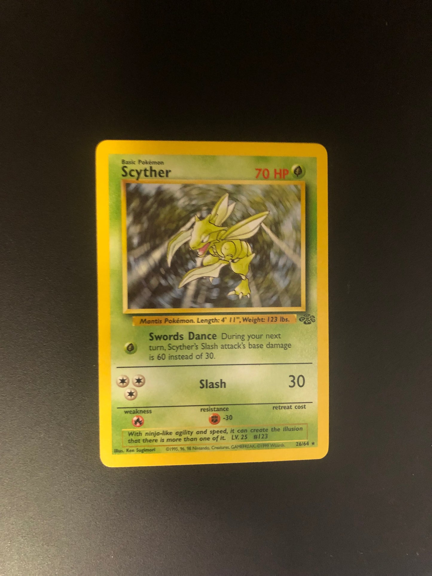 Pokemon Karte Jungel Sichlor 26/64 Englisch