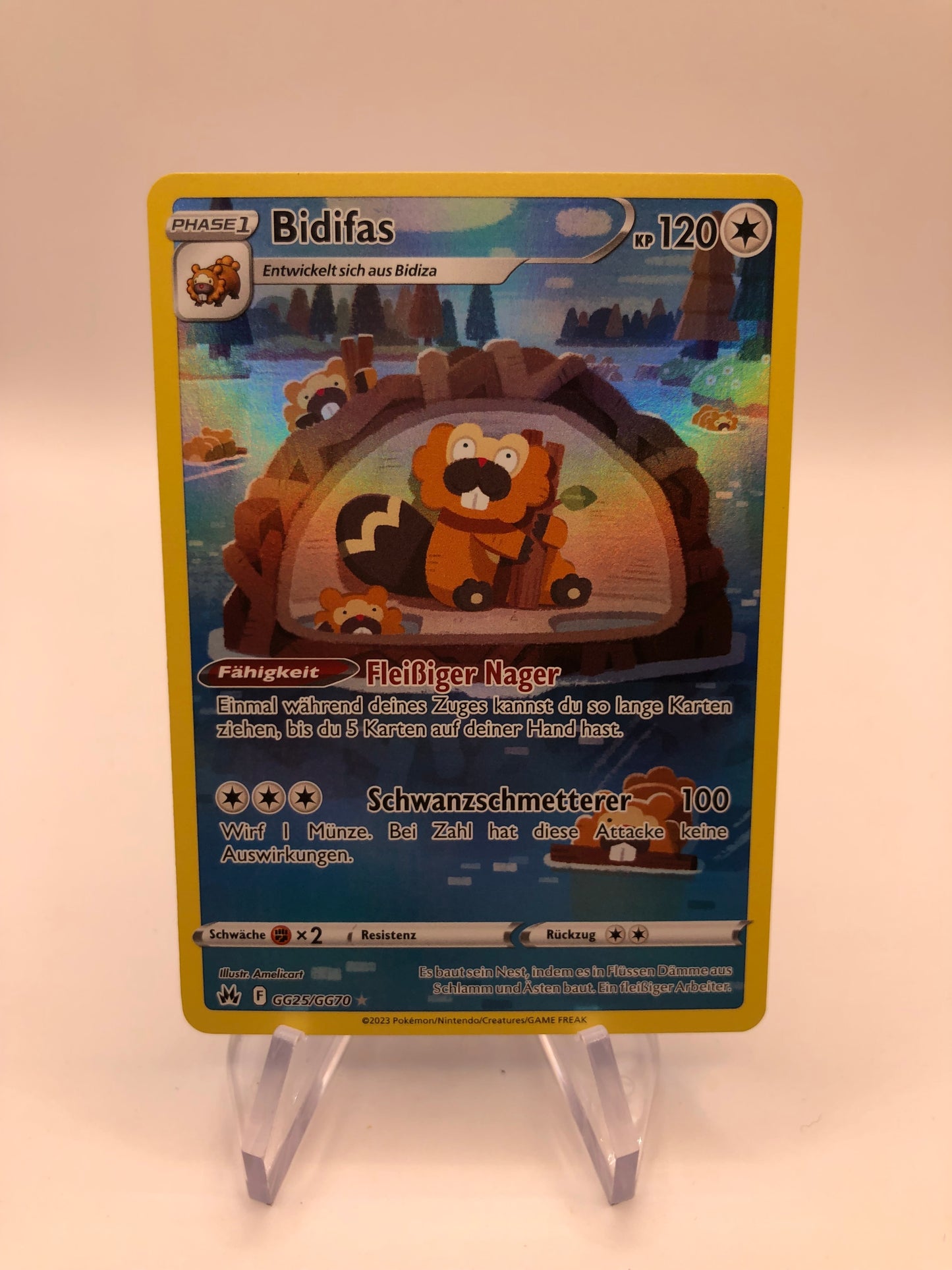 Pokemon Karte Art Rare Bidifas GG25/GG70 Deutsch