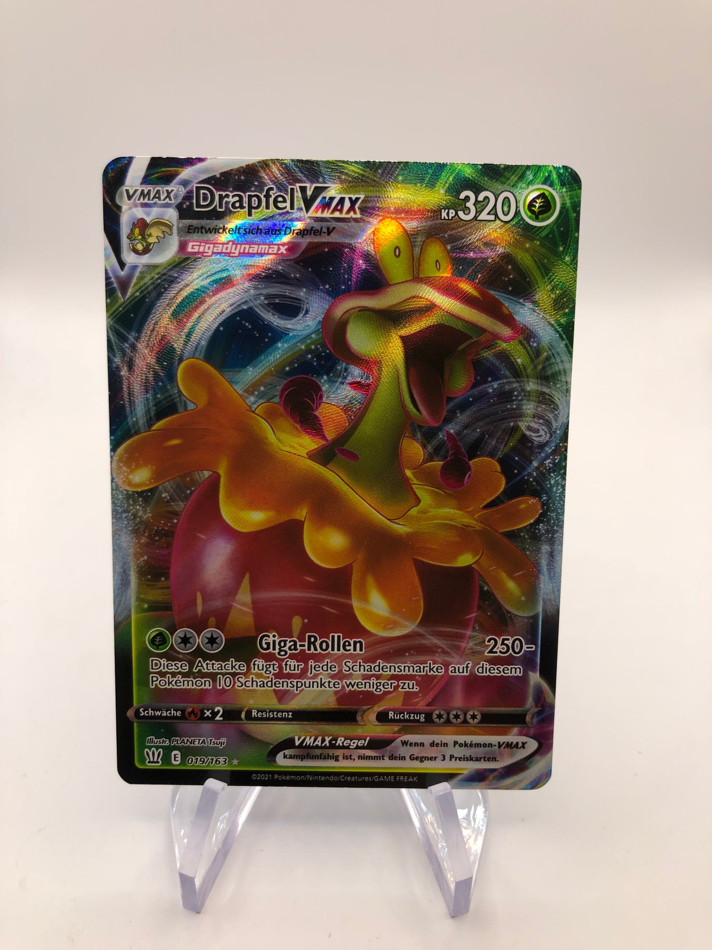 Pokemon Karte Vmax Drapfel 19/163 Deutsch