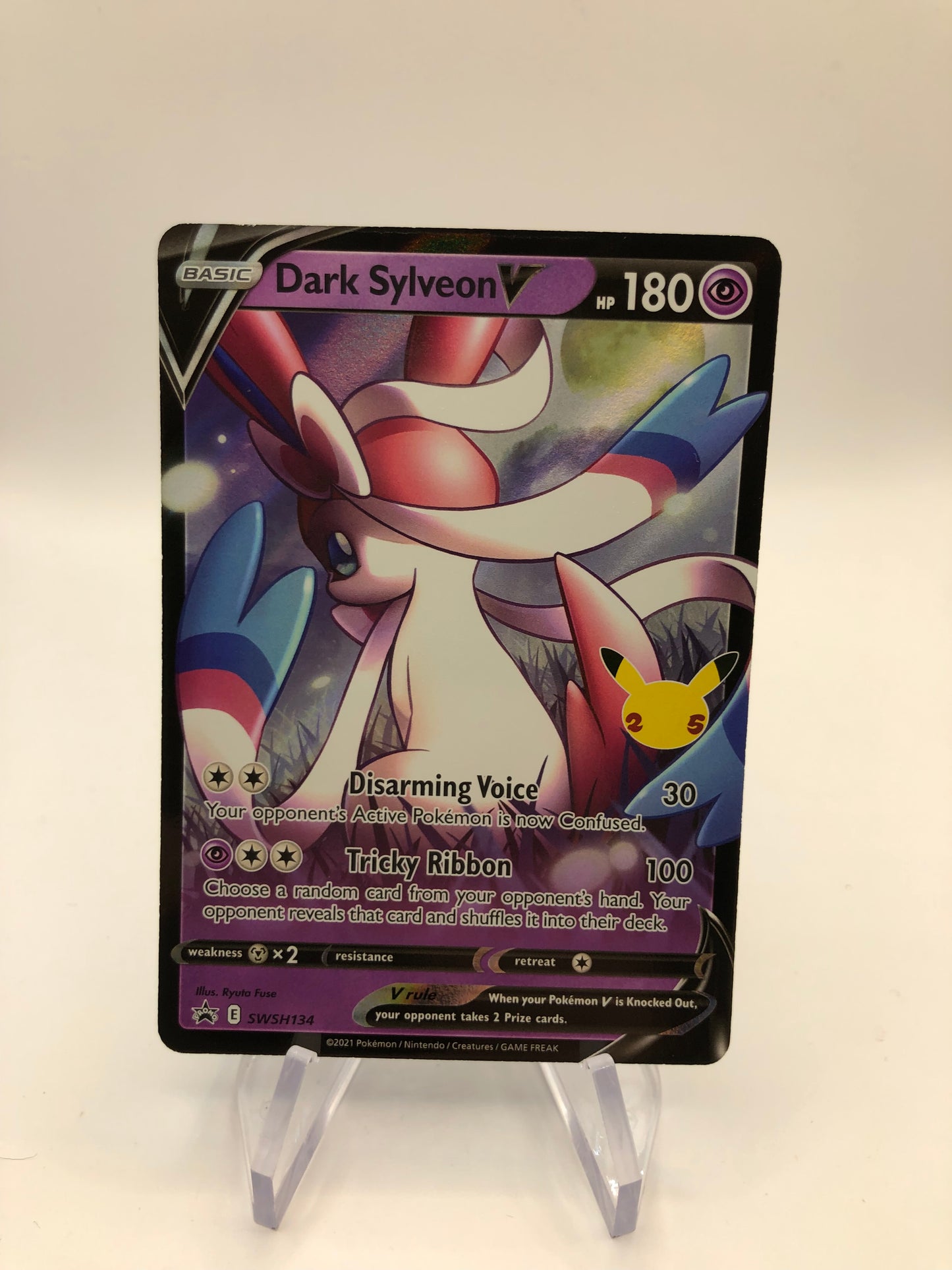 Pokemon Karte V Celebration Dunkles Feelinara SWSH134 Englisch