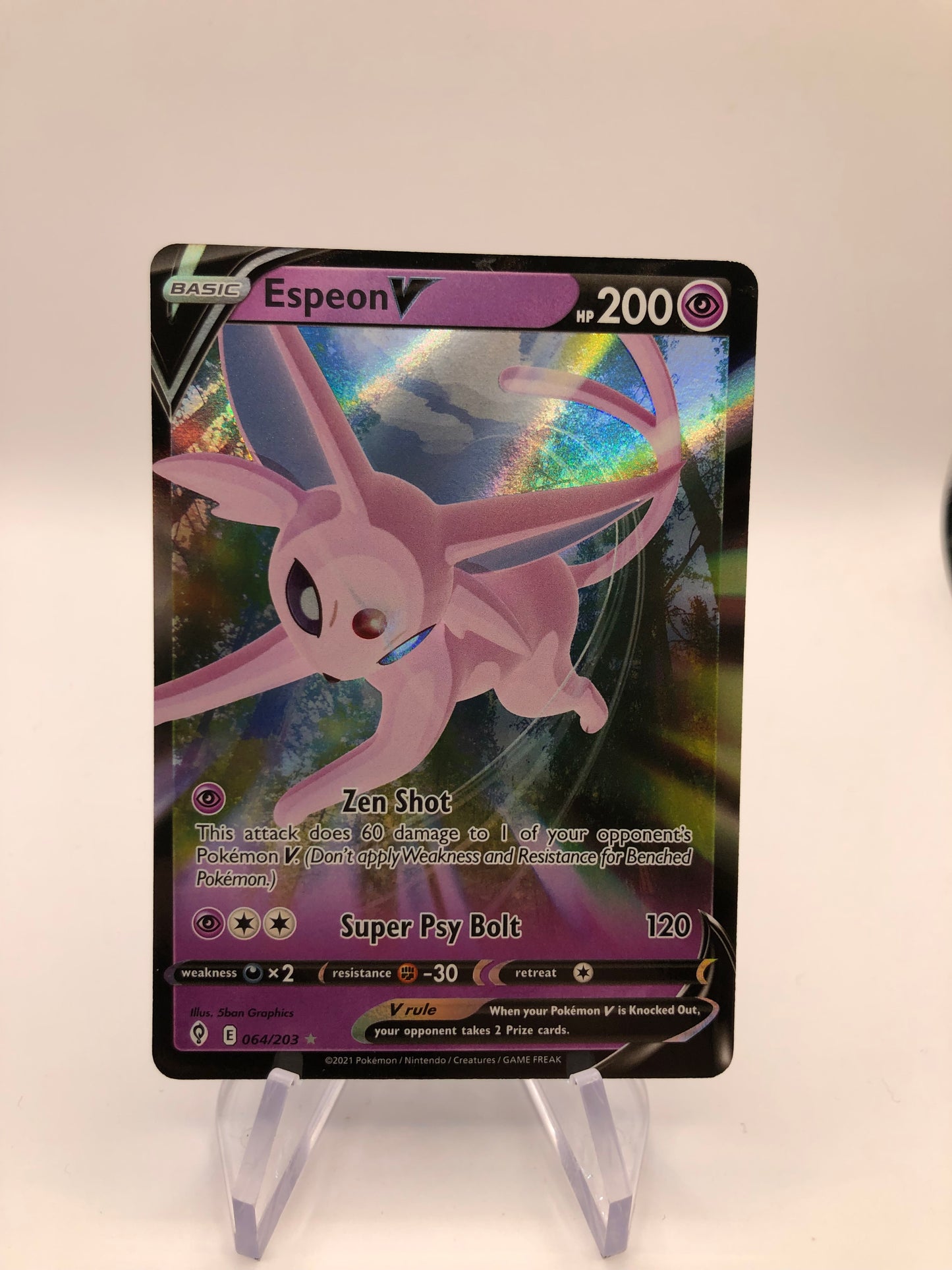 Pokemon Karte V Psiana 64/203 Englisch