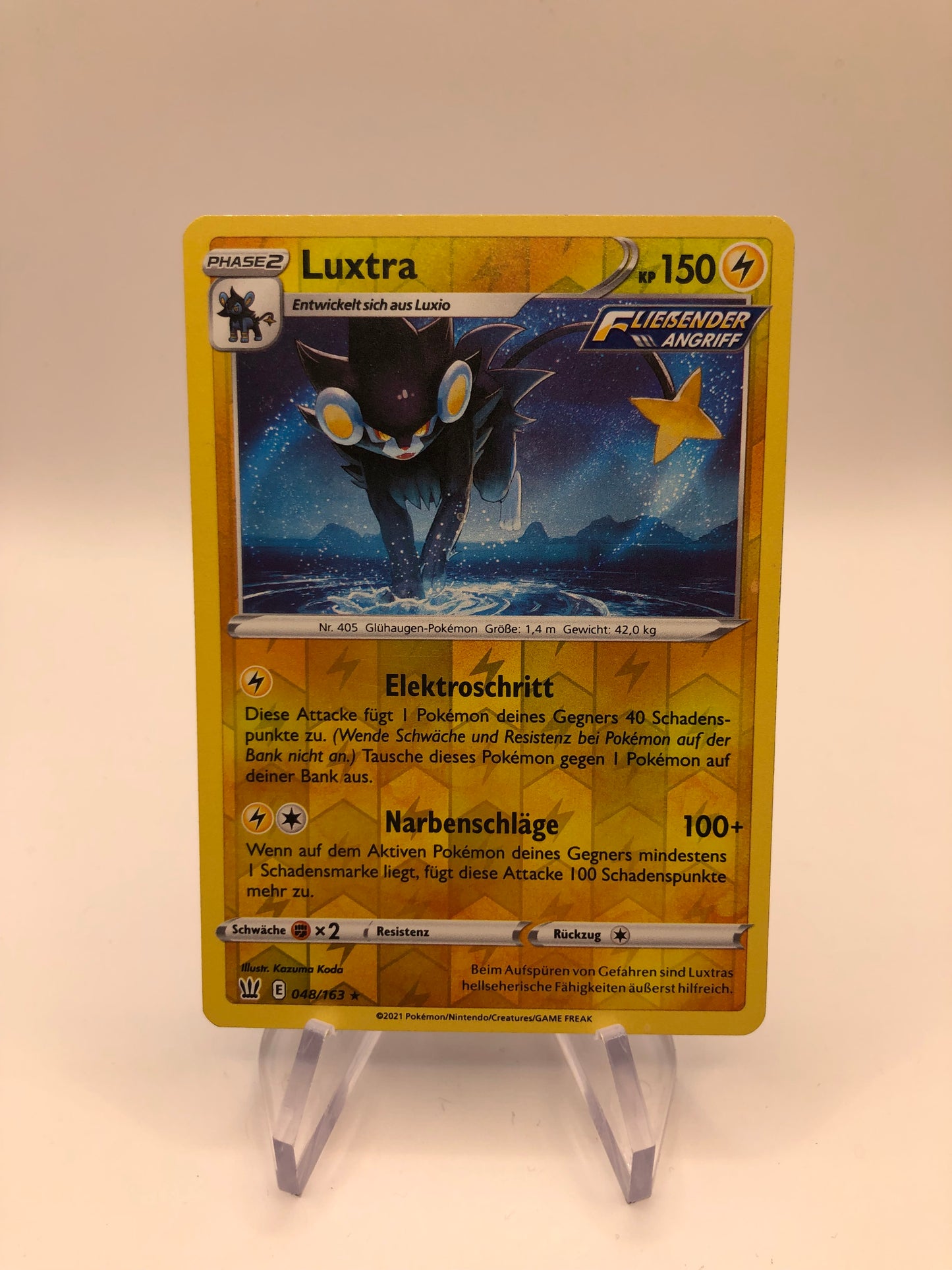 Pokemon Karte Revers Luxtra 48/163 Deutsch