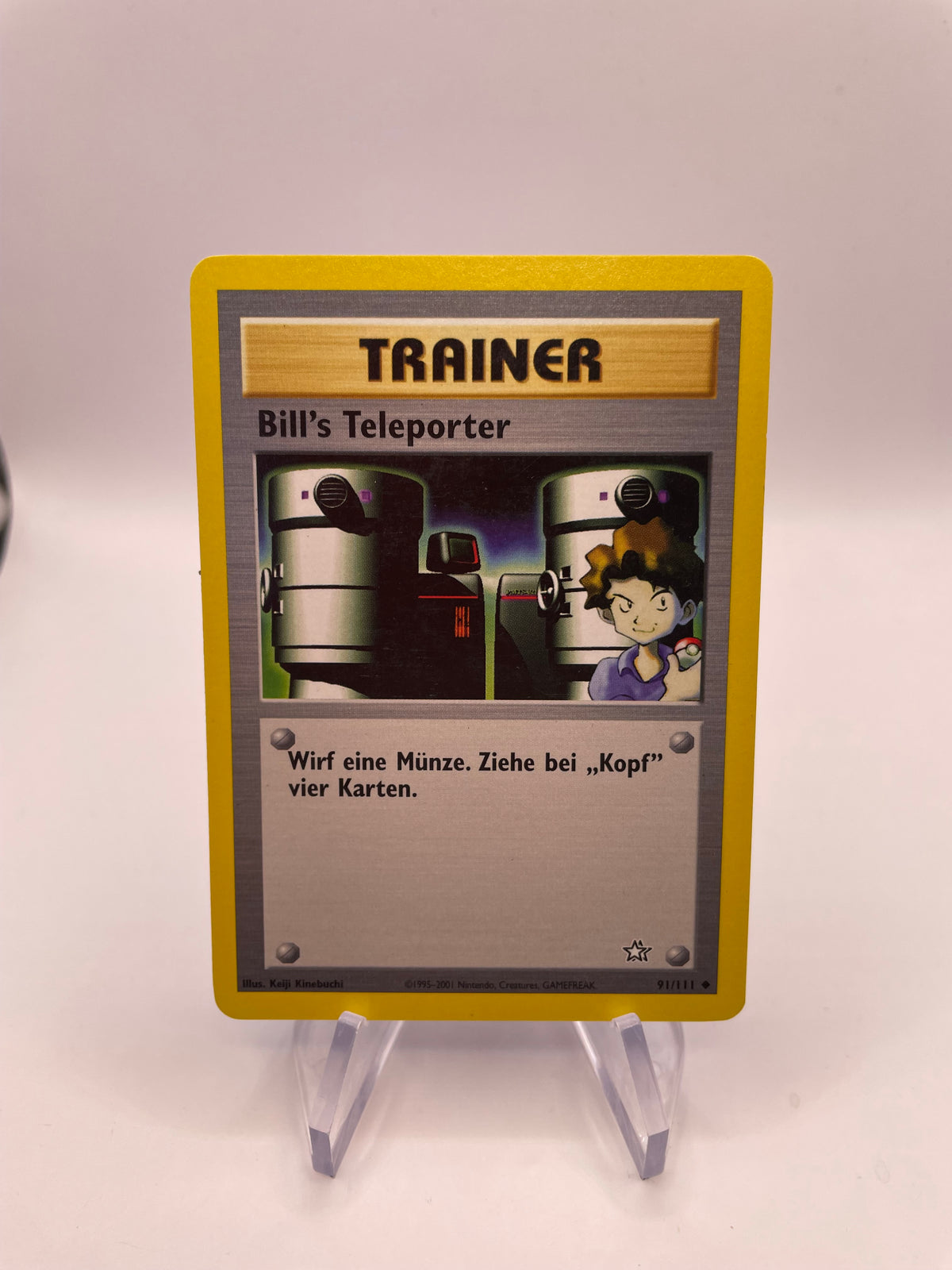 Pokemon Karte Bills Teleporter Neo Genesis 91/111 Deutsch