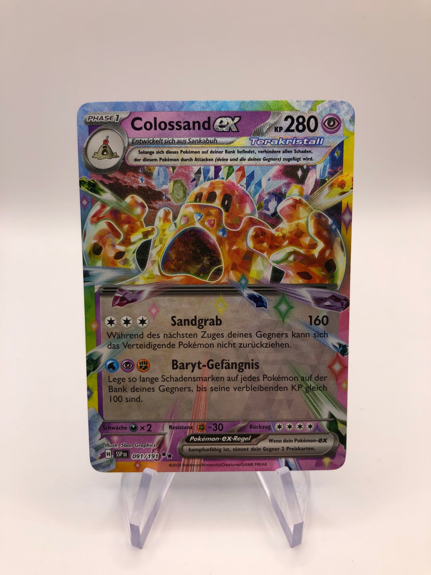 Pokemon Karte Ex Colossand 91/191 Deutsch