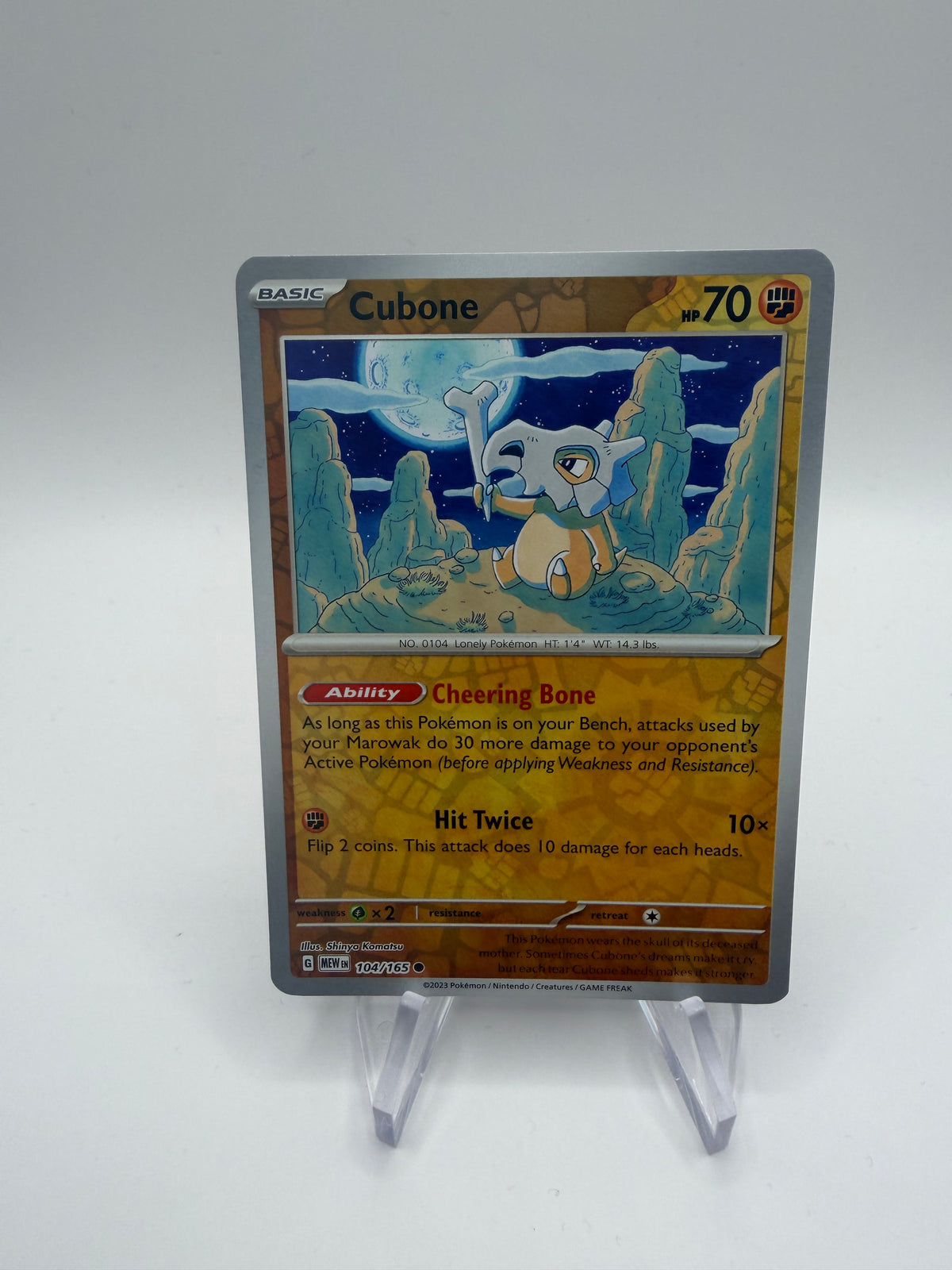 Pokemon Karte Reverse 151 Tragosso 104/165 Englisch