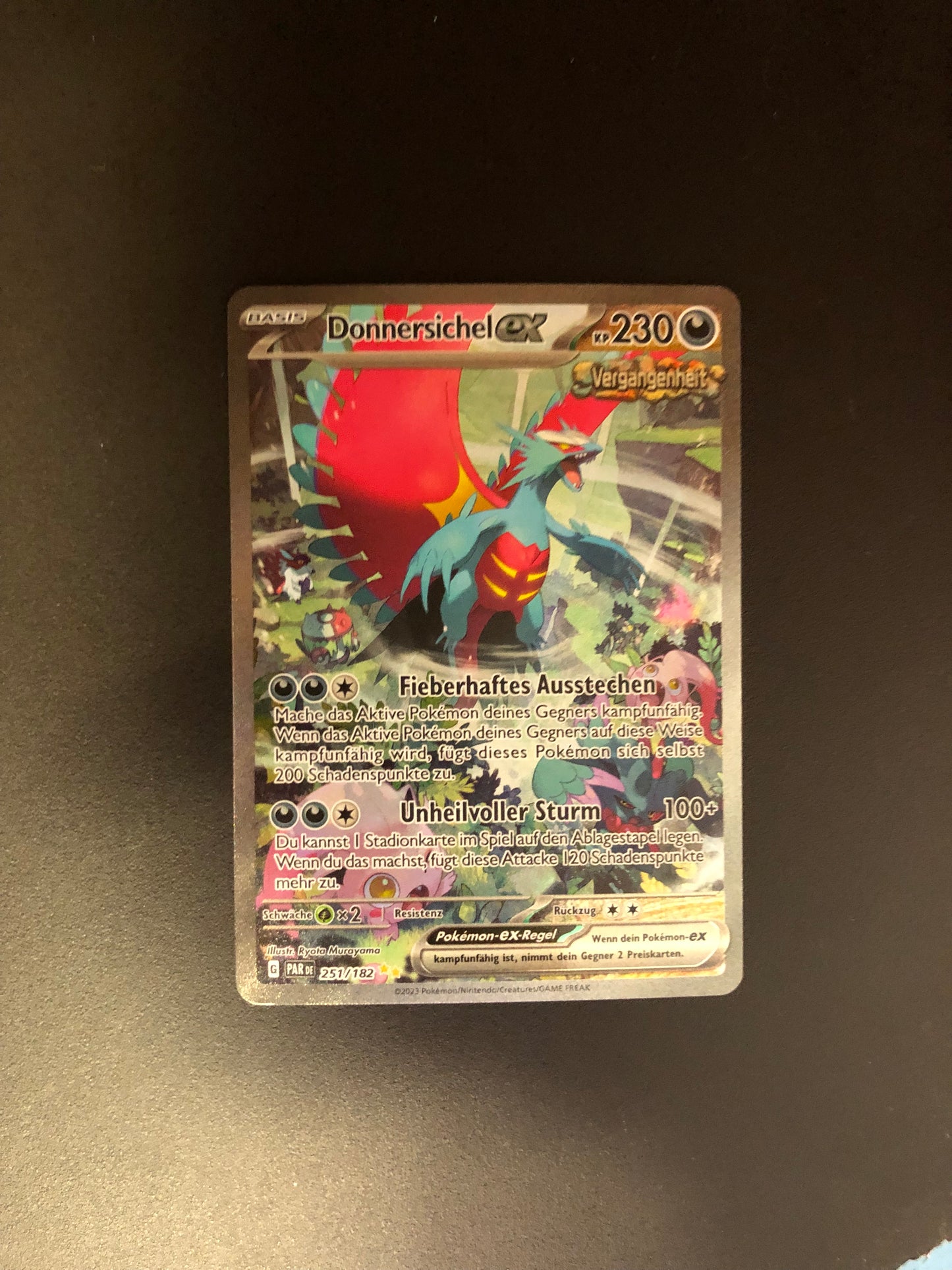 Pokemon Karte Alt-Art EX Donnersichel 251/182 Deutsch