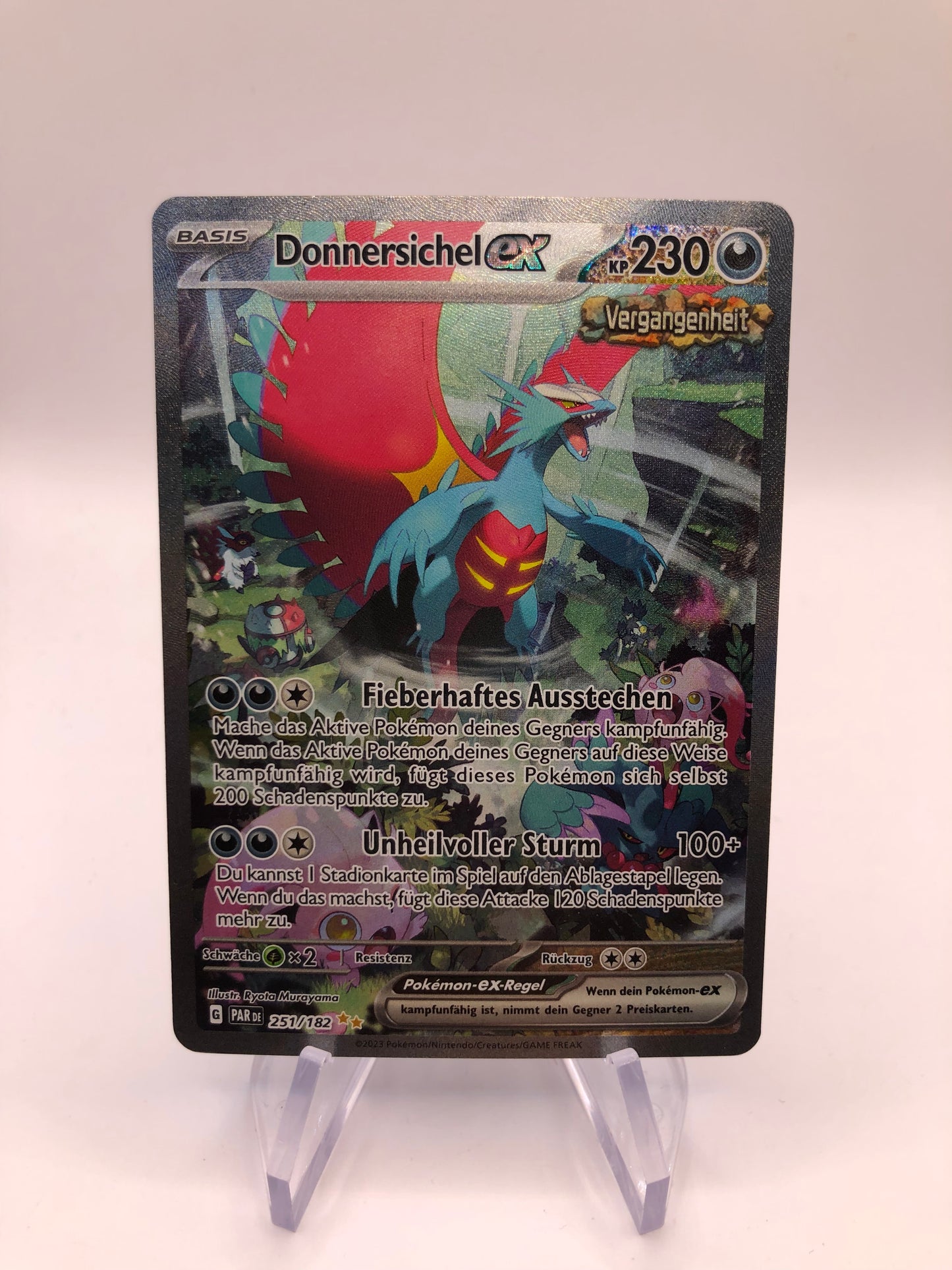 Pokemon Karte Alt-Art EX Donnersichel 251/182 Deutsch