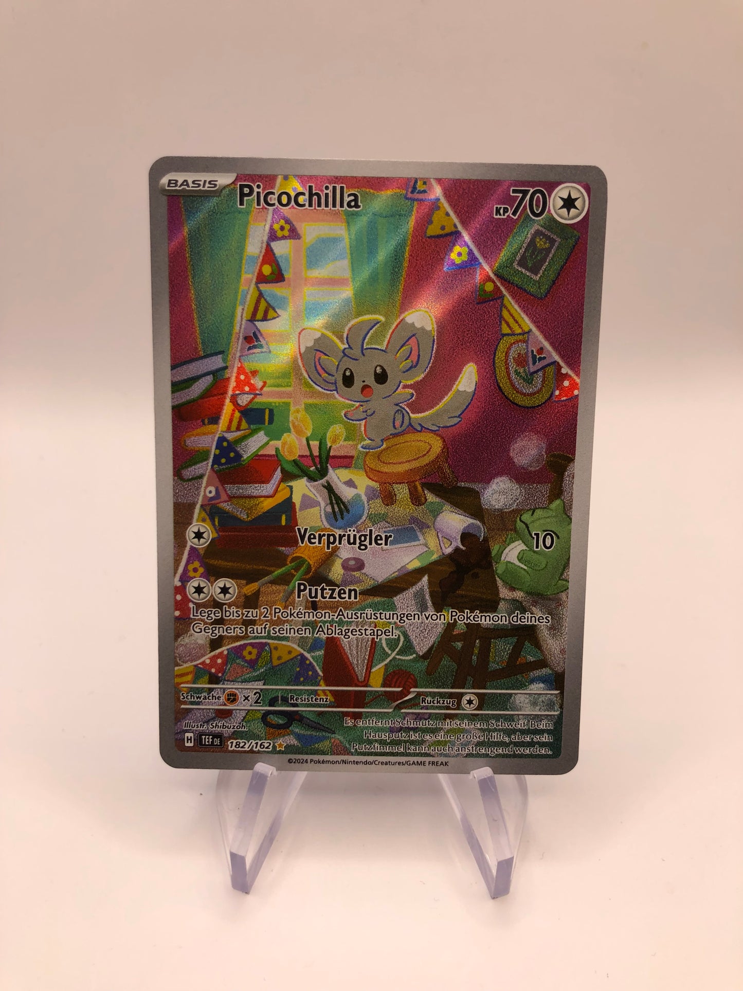 Pokemon Karte Art-Rare Picochilla 182/162 Deutsch