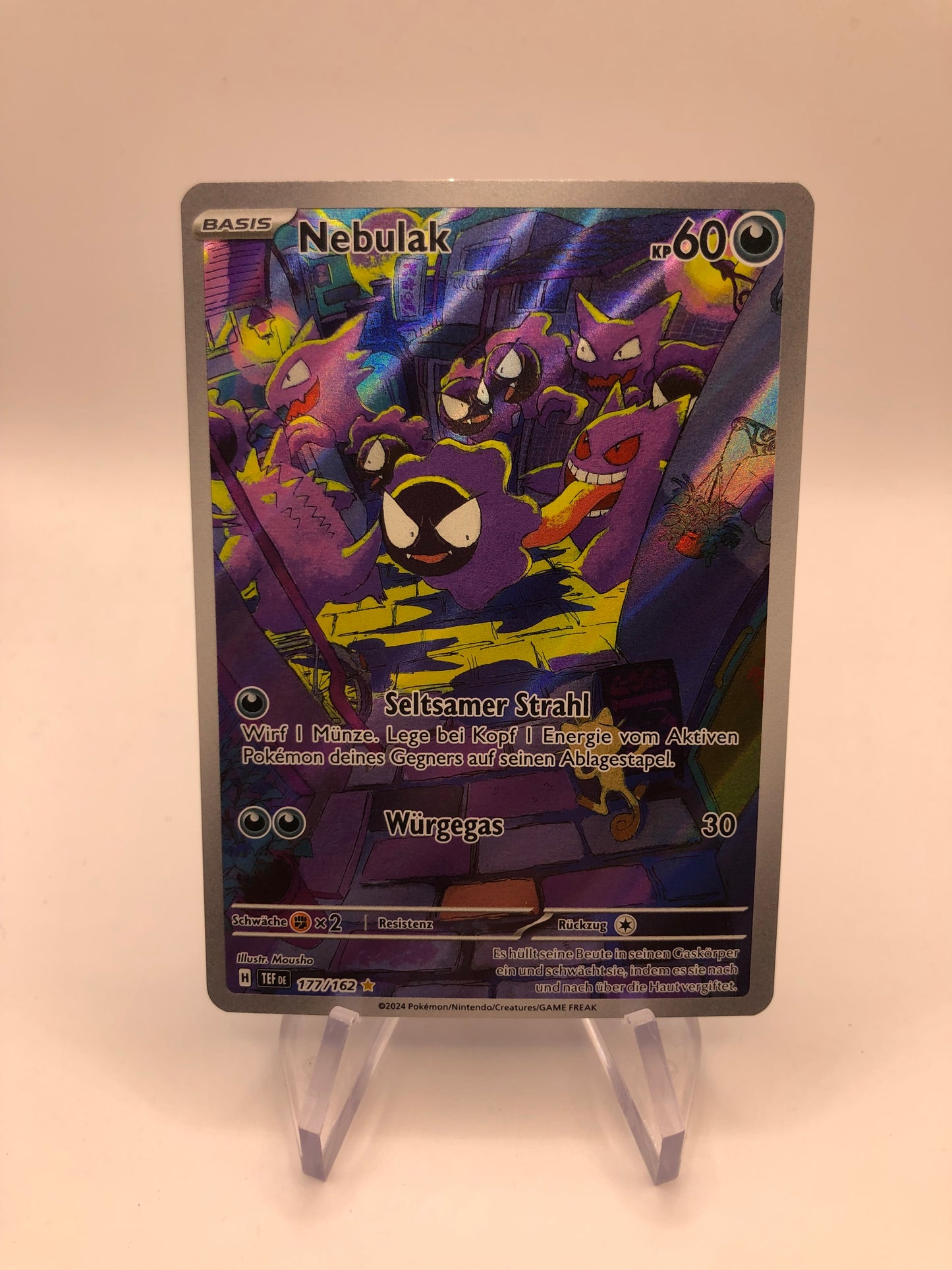 Pokemon Karte Art-Rare Nebulak 177/162 Deutsch