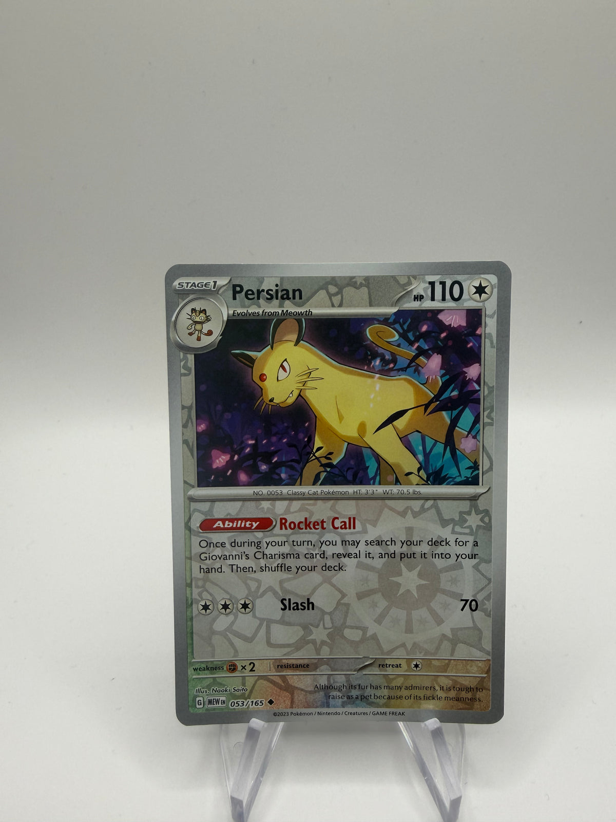 Pokemon Karte Reverse 151 Snobilikat 53/165 Englisch