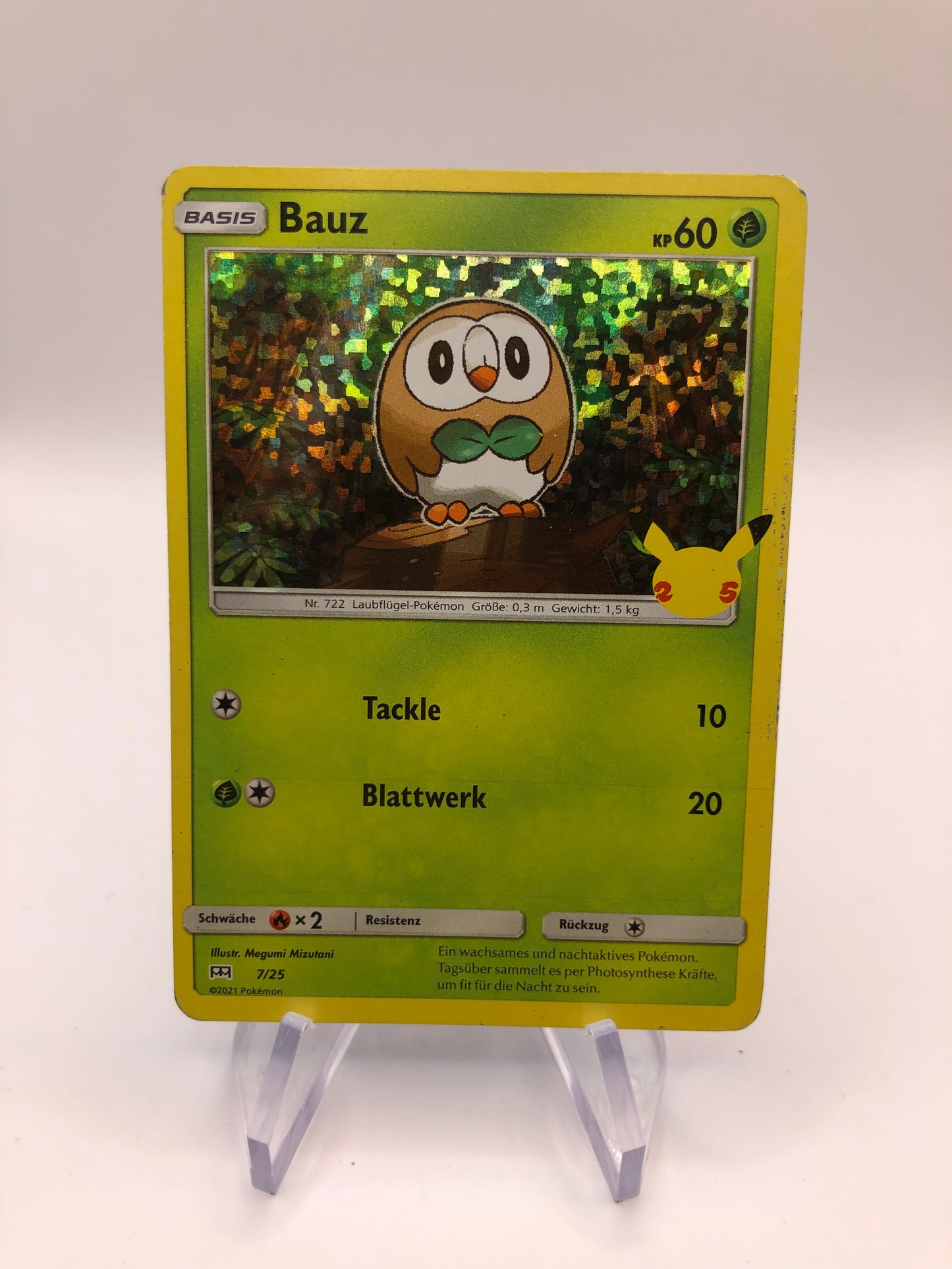 Pokemon Karte Holo Celebration Bauz 7/25 Deutsch
