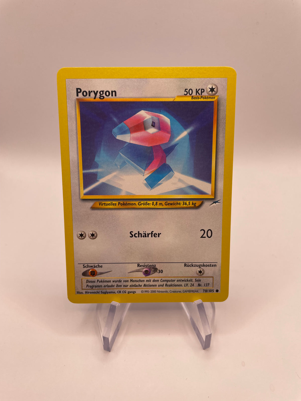 Pokemon Karte Porygon Neo Destiny 78/105 Deutsch