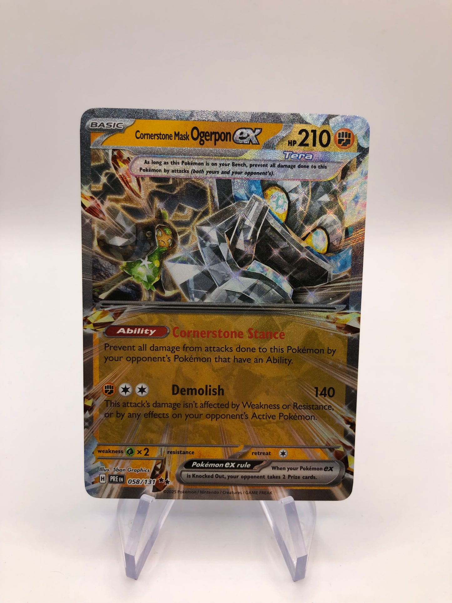 Pokemon Karte Ex Ogerpon 58/131 Englisch