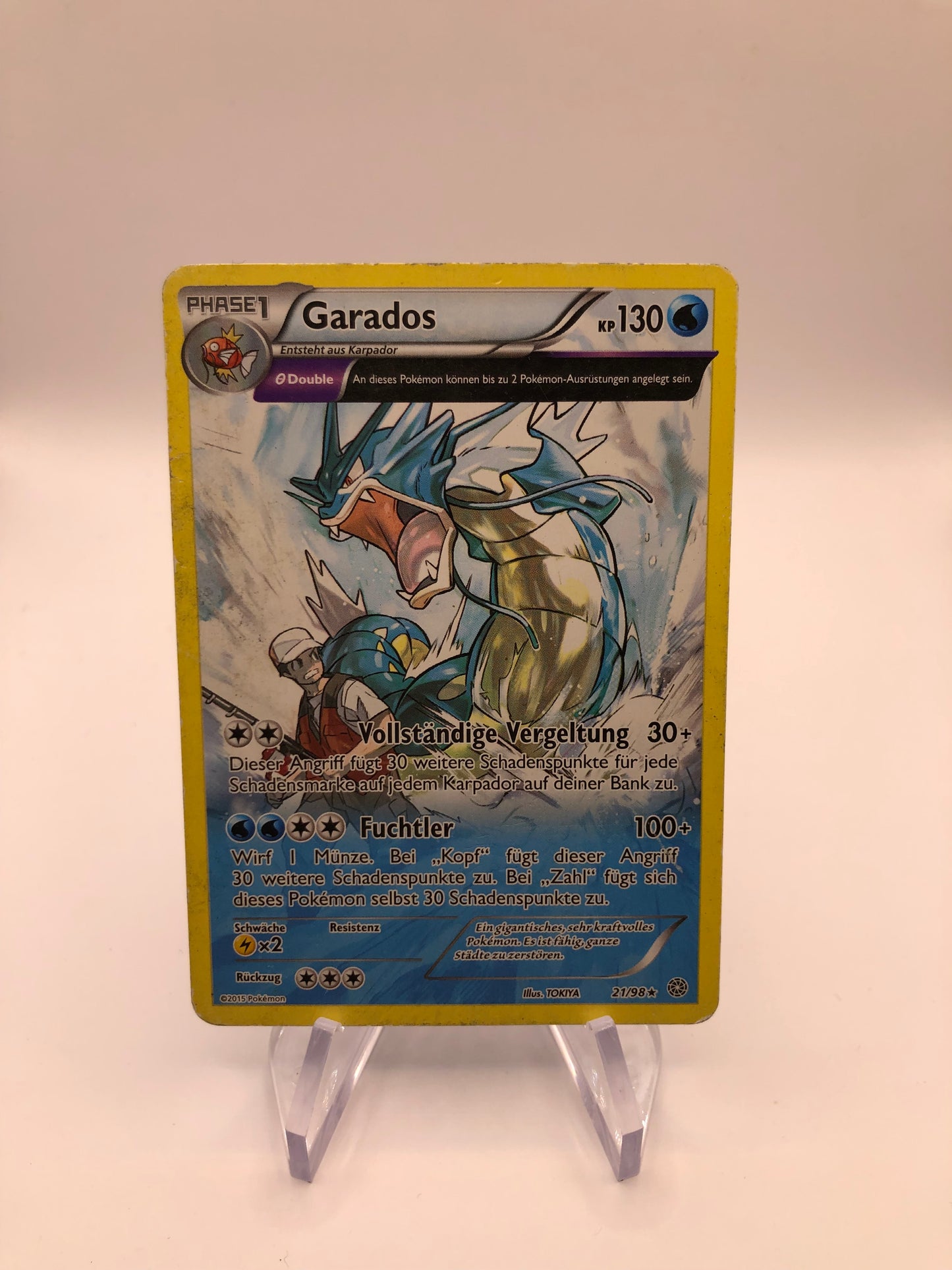 Pokemon Karte Art-RareGarados 21/98 Deutsch