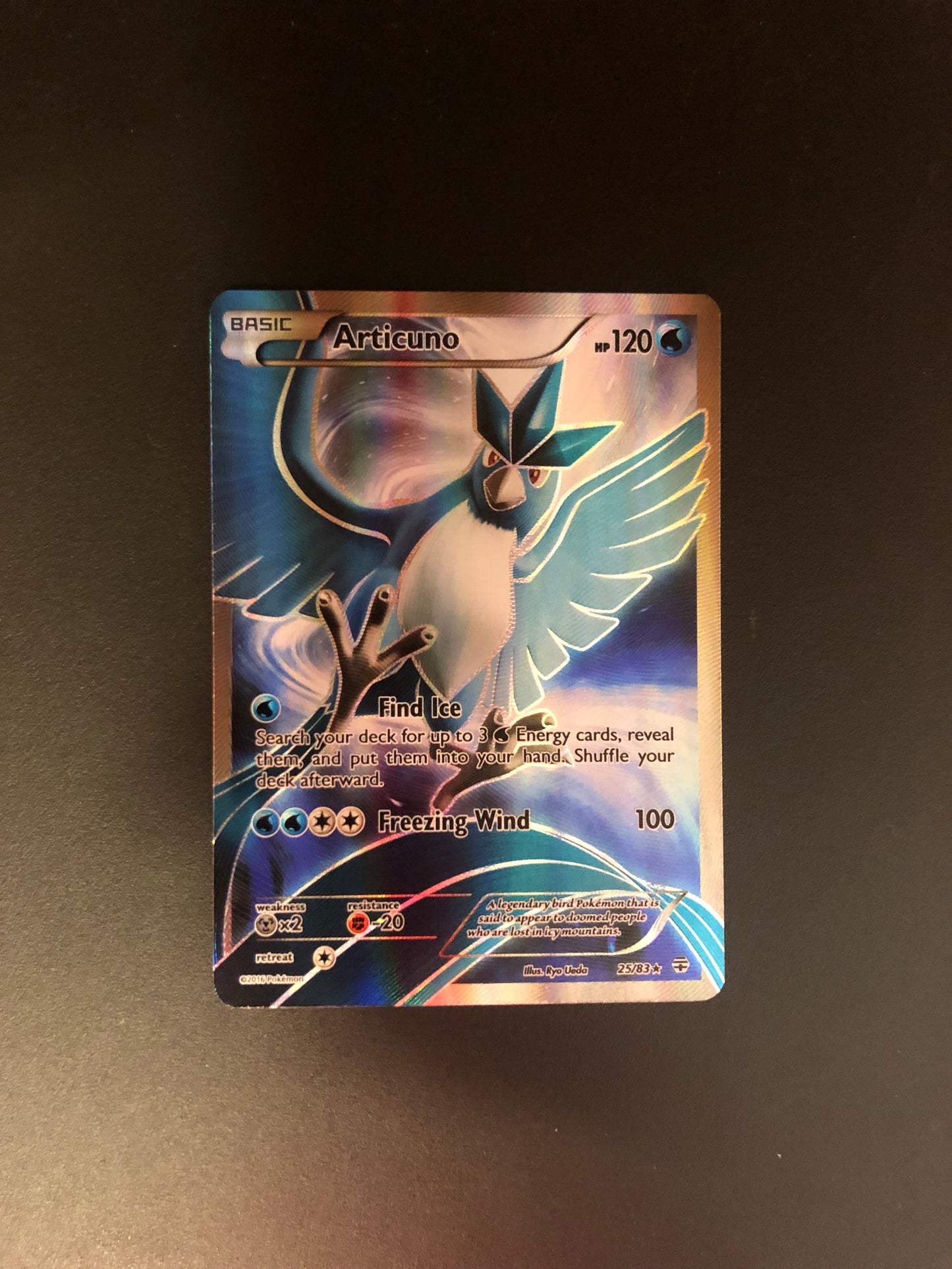 Pokemon Karte Fullart Articuno 25/83 Englisch