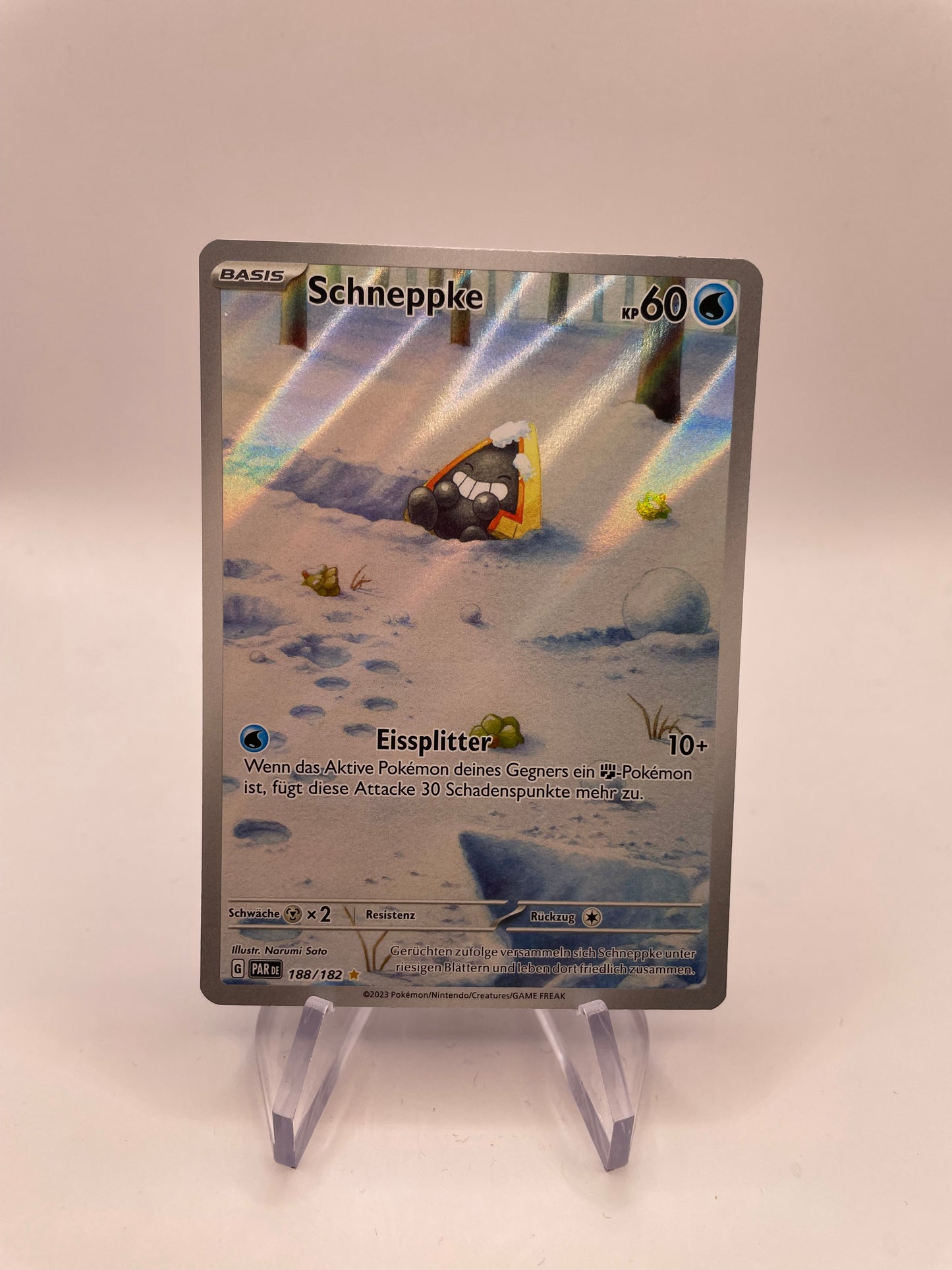 Pokemon Karte Art-Rare Schneppke 188/182 Deutsch