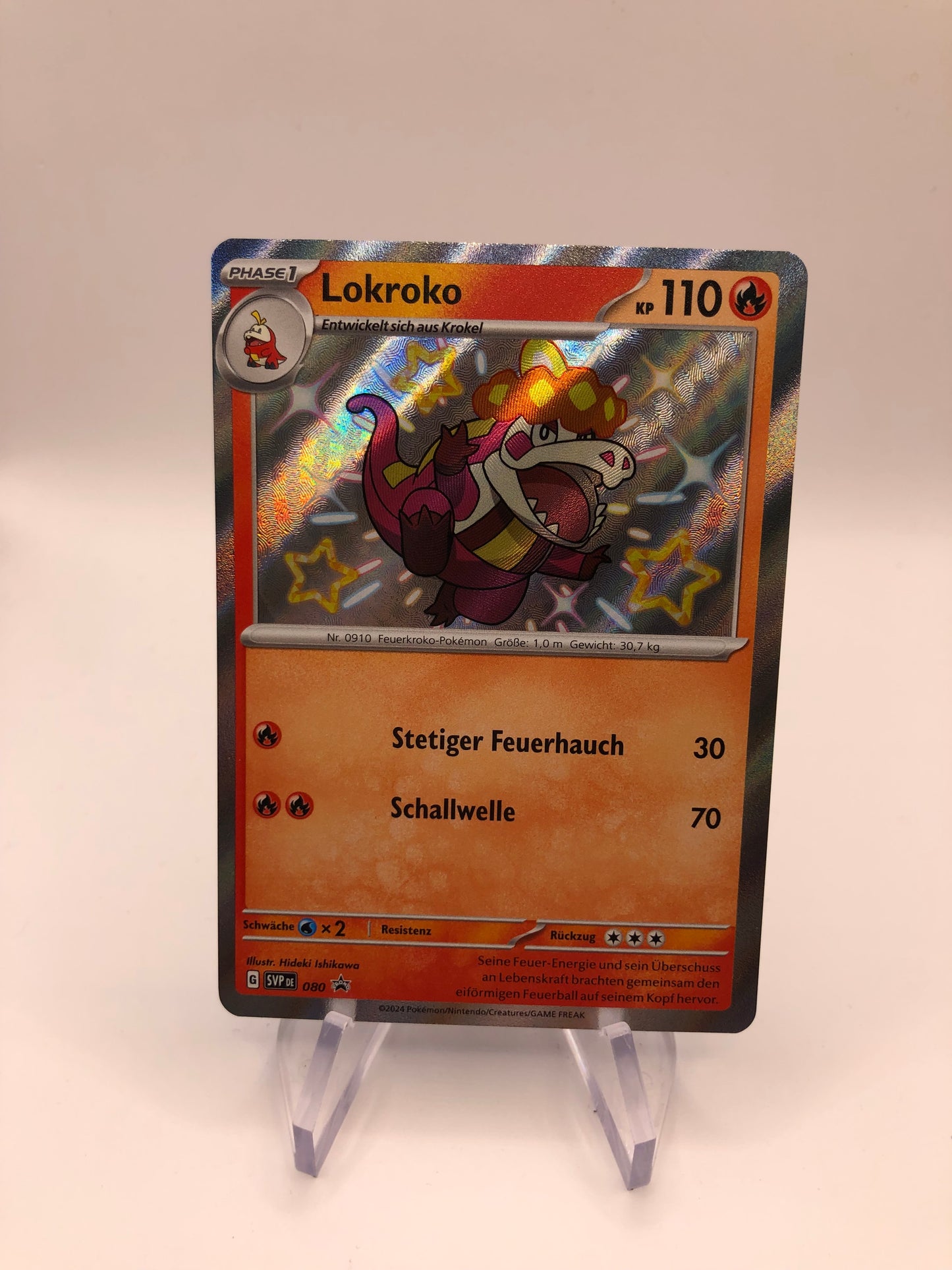 Pokemon Karte Promo Shiny Lokroko 80 Deutsch