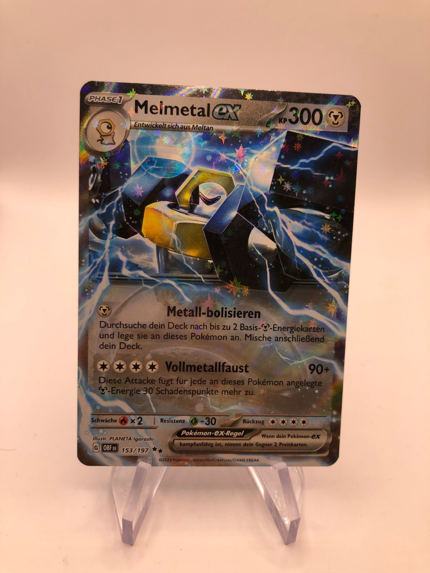 Pokemon Karte Ex Melmetal 153/197 Deutsch