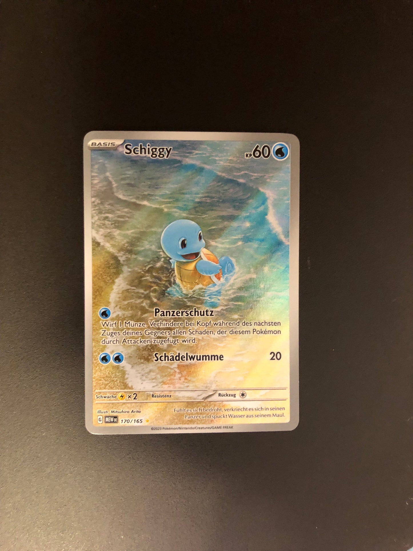 Pokemon Karte Art-Rarw Schiggy 170/165 Deutsch