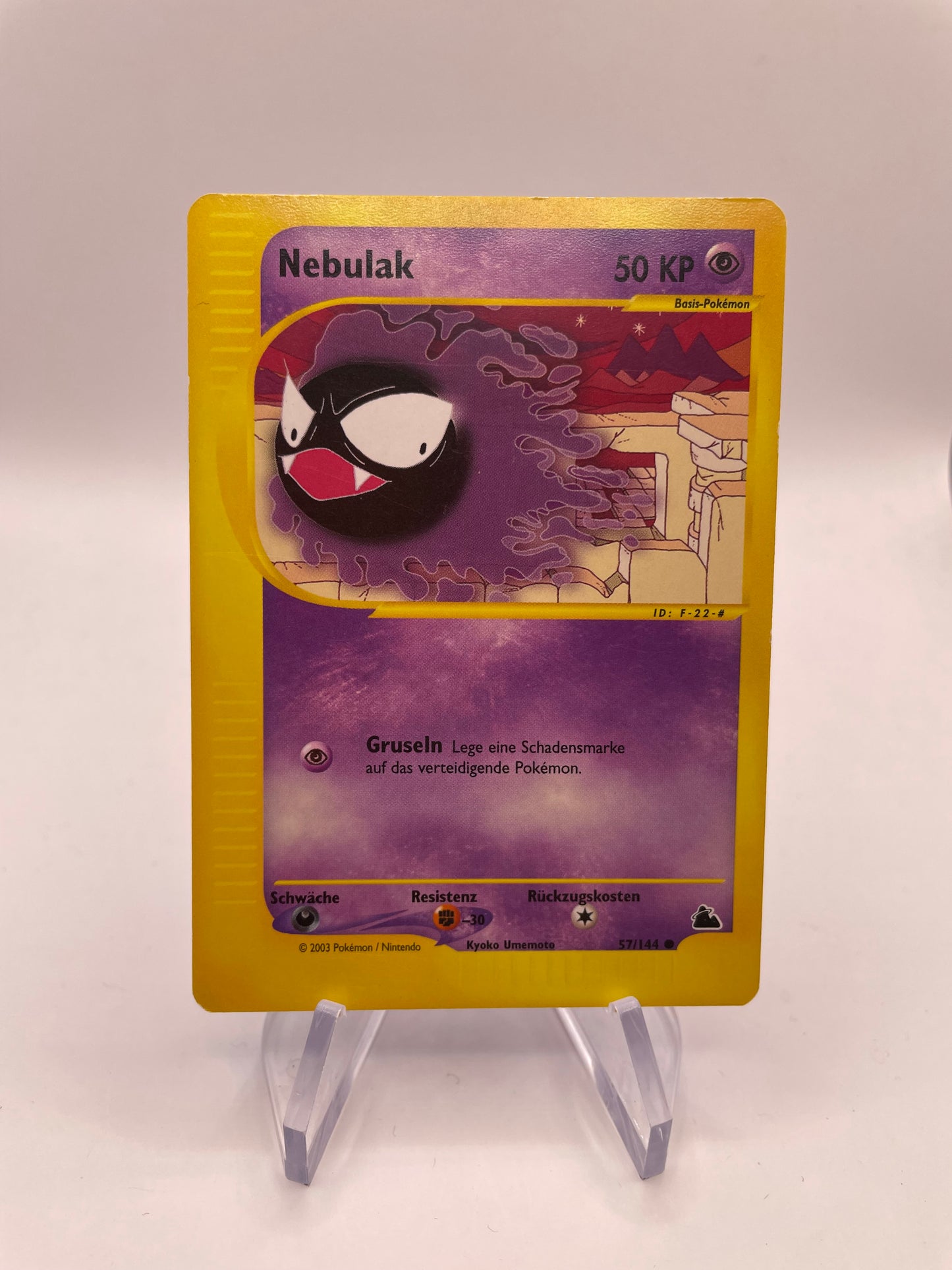 Pokemon Karte E-Series Nebulak 57/144 Deutsch