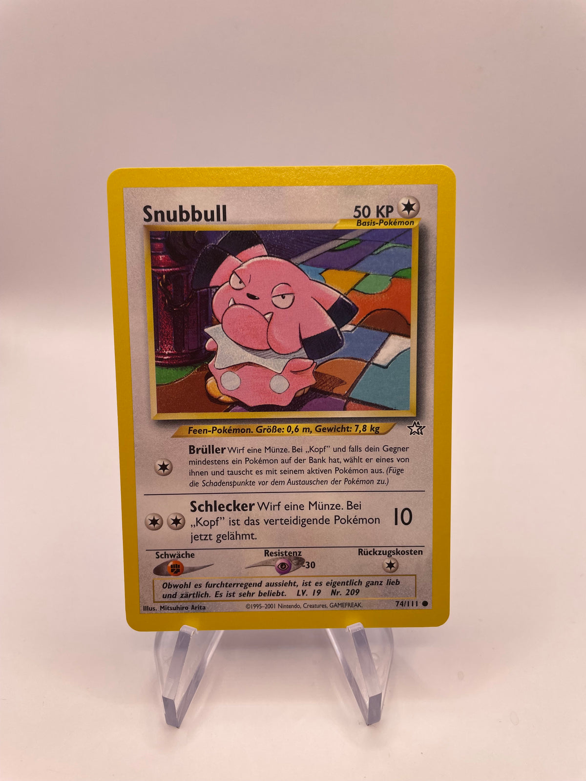 Pokemon Karte Snubbull Neo Genesis 74/111 Deutsch
