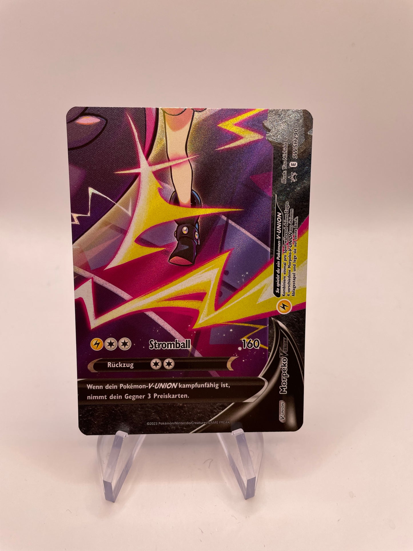 Pokémon Karte V-Union Morpeko SWSH290 Deutsch