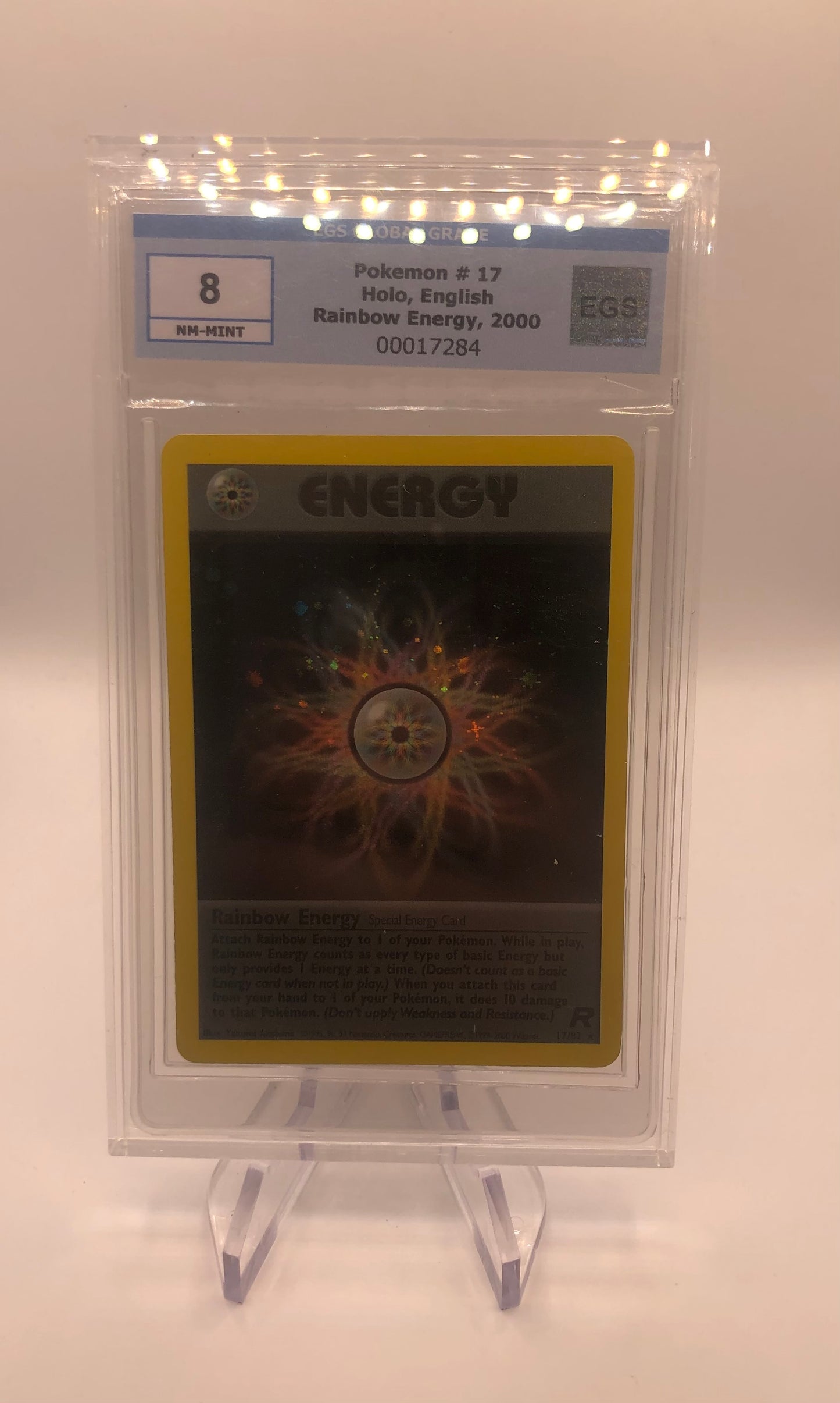 Pokemon Karten Holo Rainbow Energy 17/82 Englisch