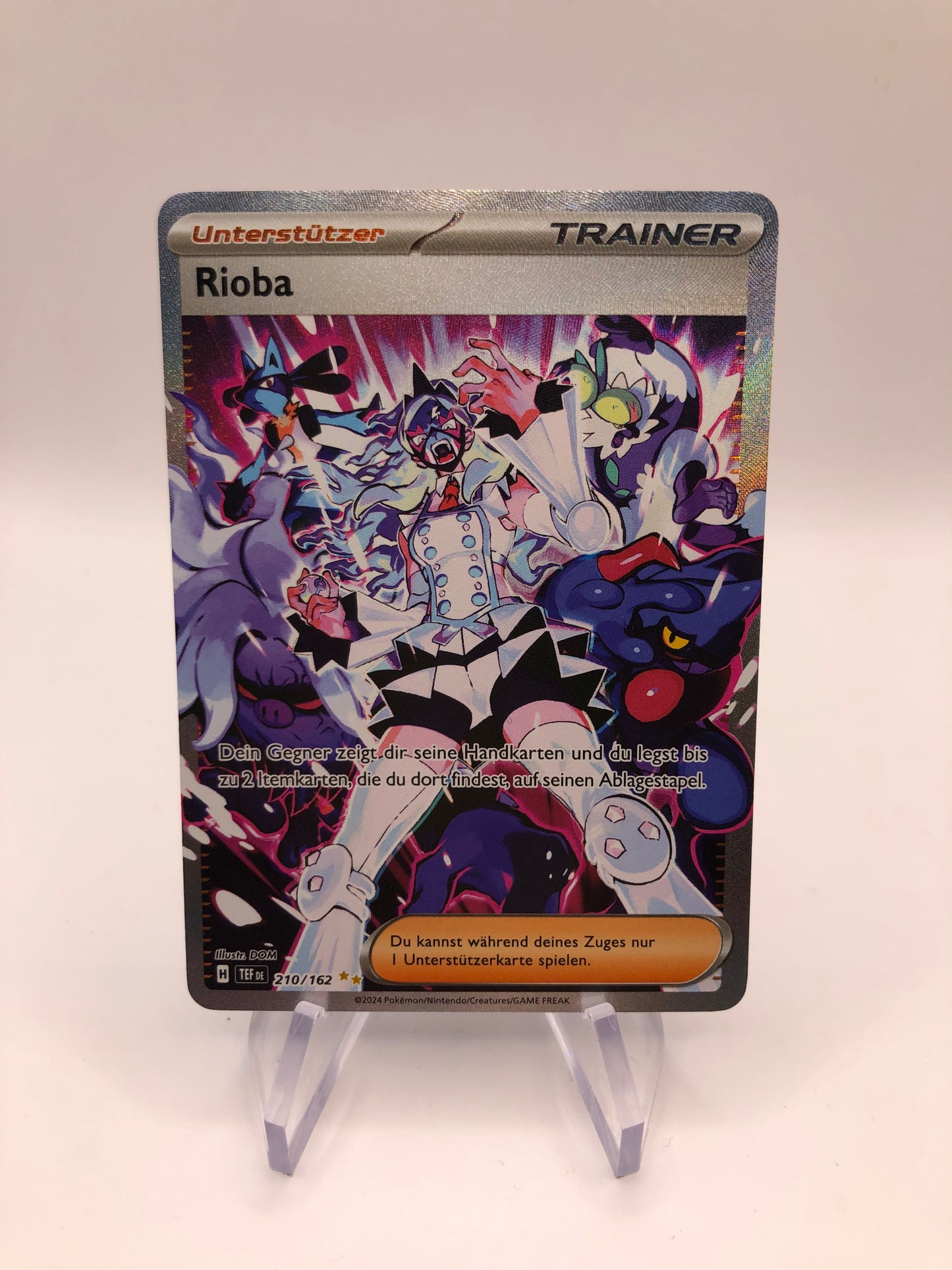 Pokemon Karte Trainer Rioba 210/162 Deutsch