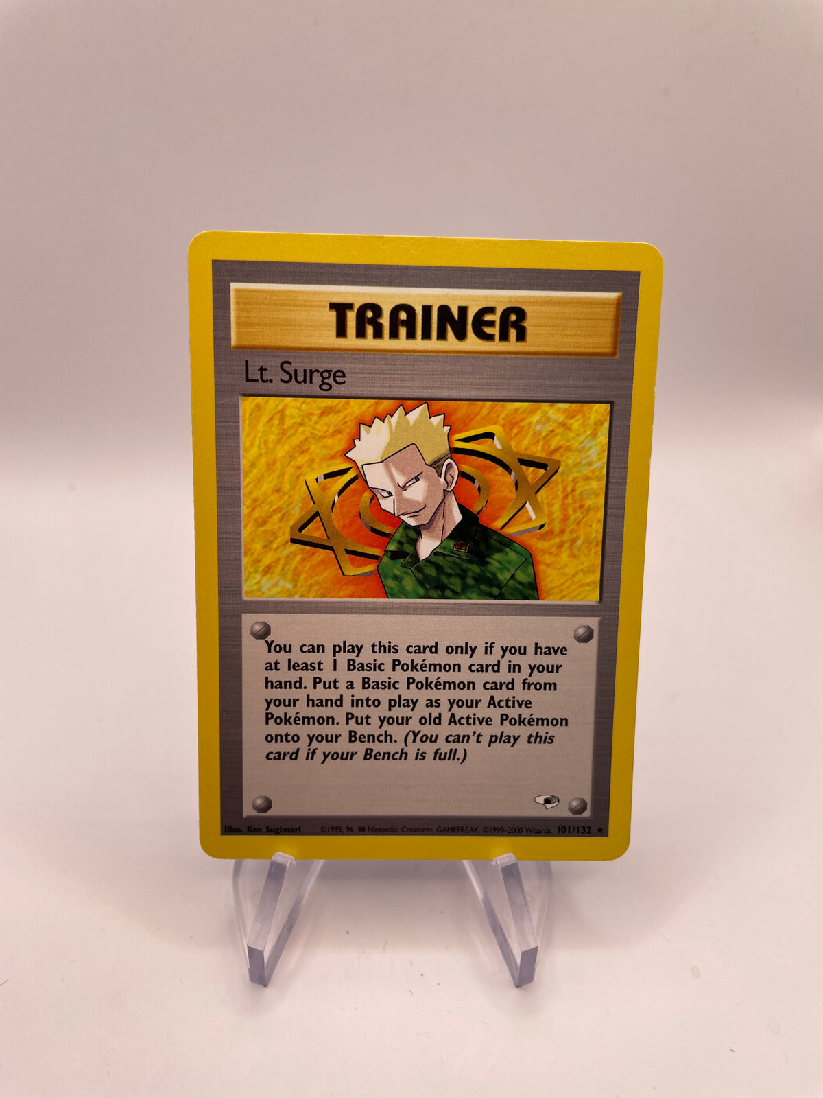 Pokemon Karte Gym Heros Major Bob 101/132 Englisch