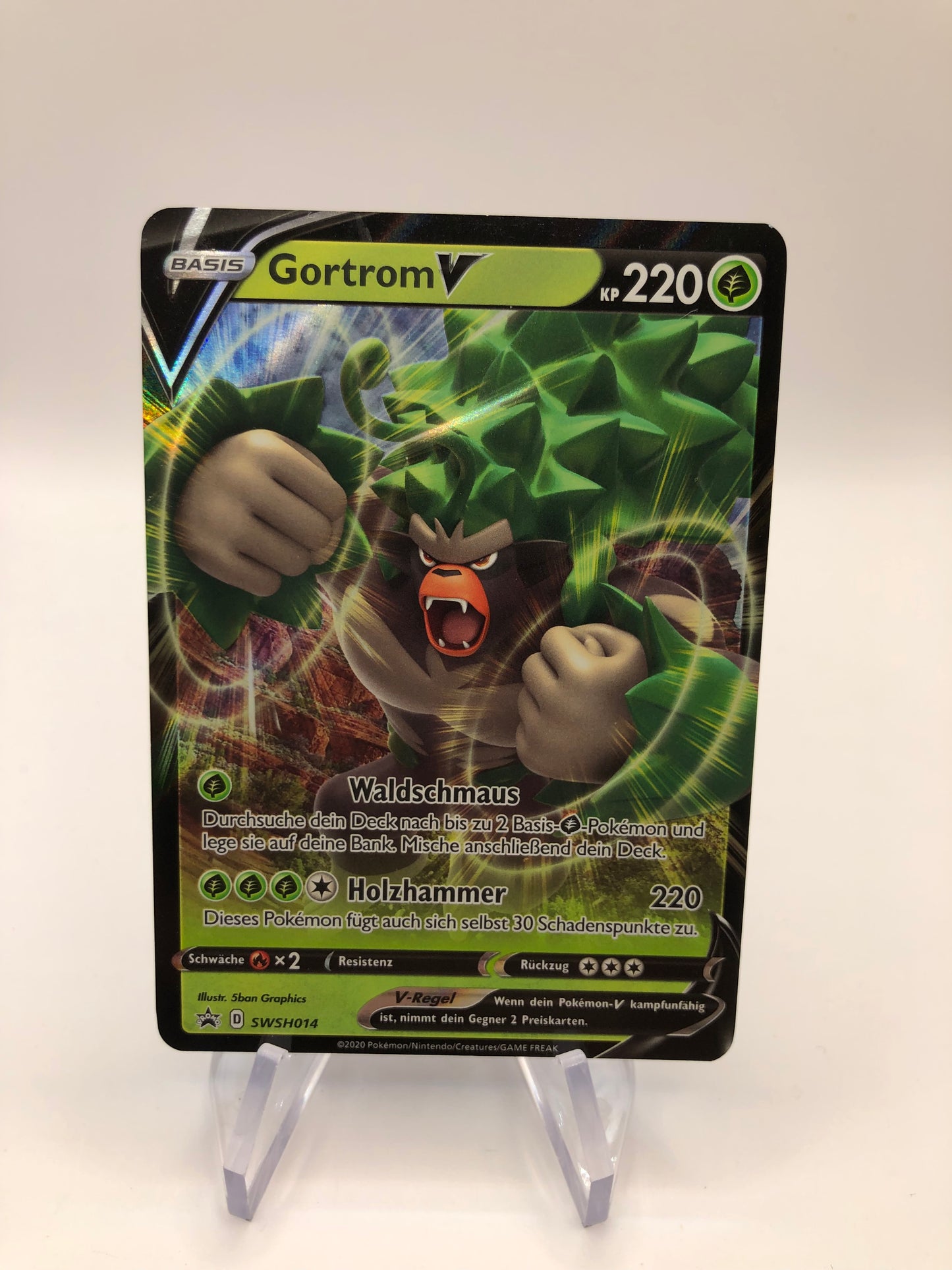 Pokemon Karte V Promo Gortrom SWSH013 Deutsch