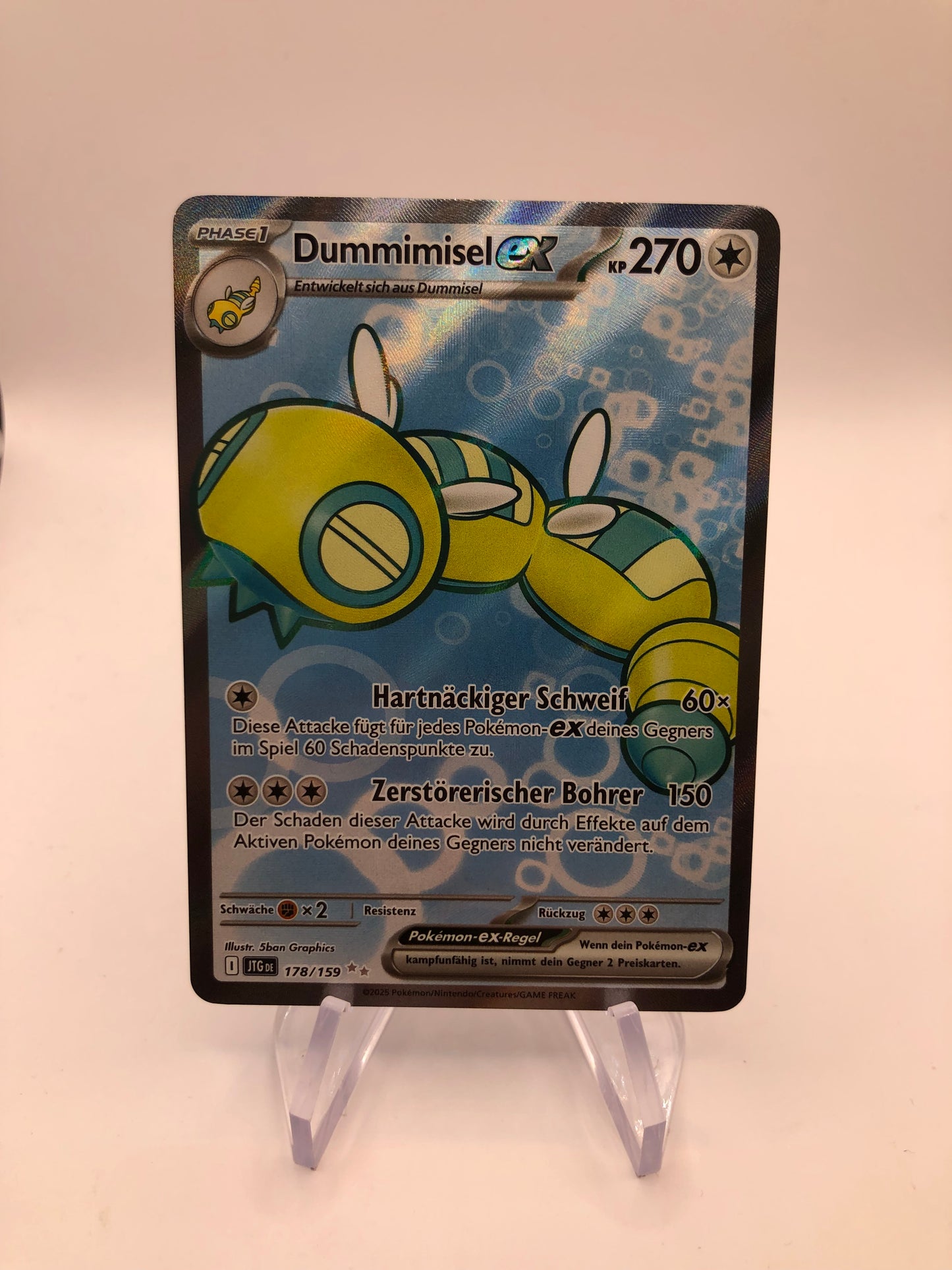 Pokemon Karte EX Fullart Dummimisel 178/159 Deutsch