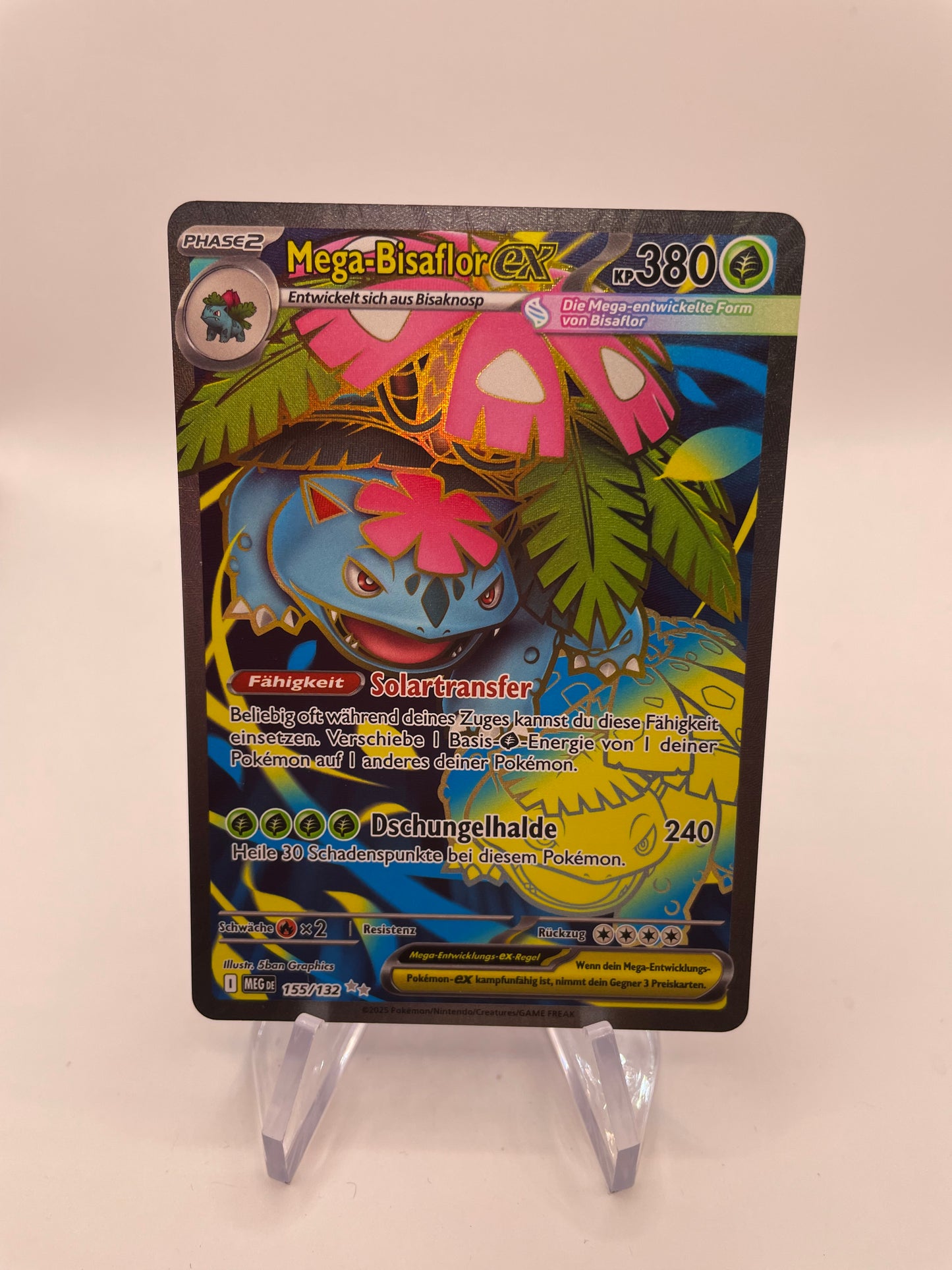Pokémon Karte ex Mega-Bisaflor 155/132 Deutsch
