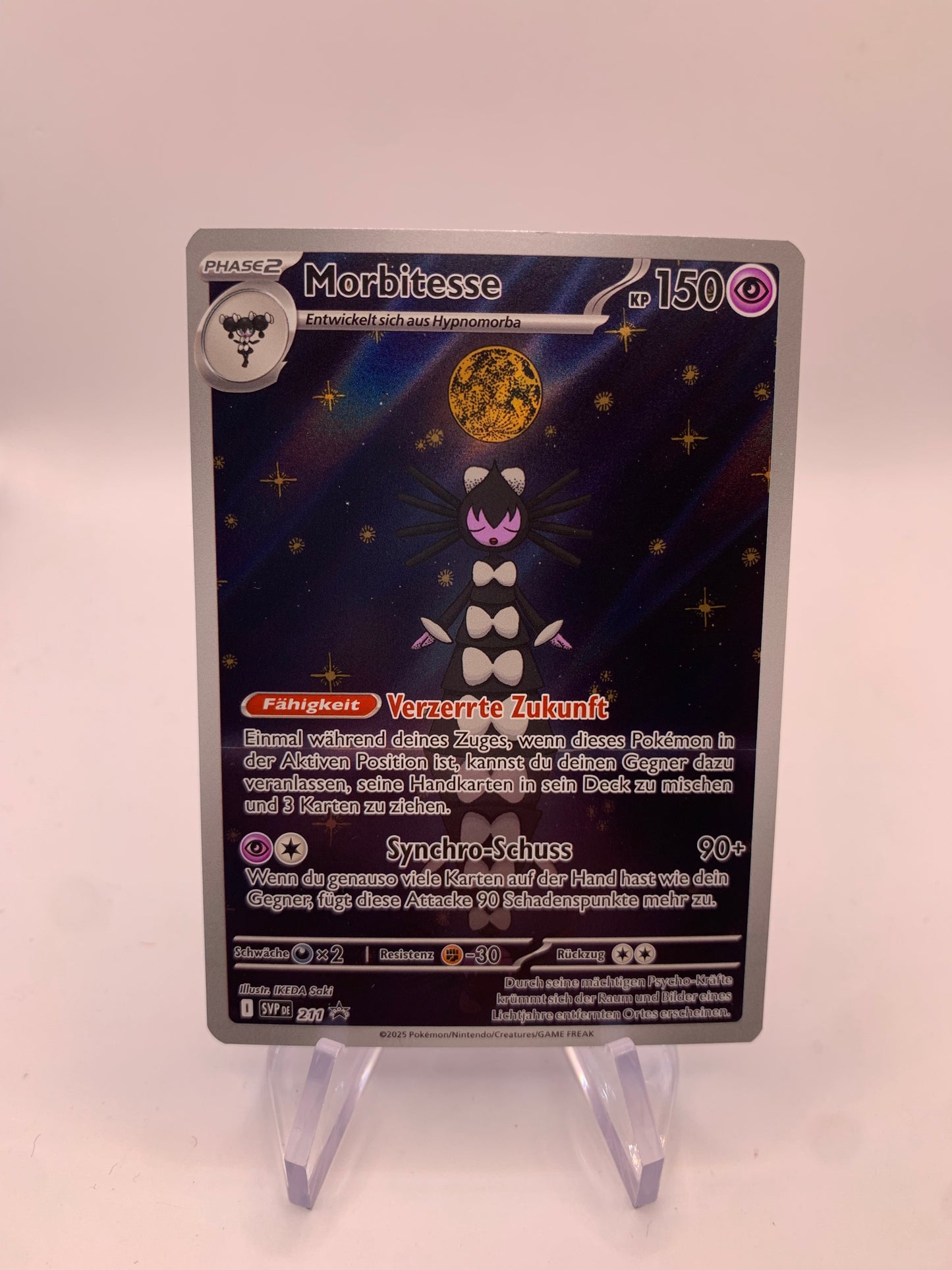 Pokemon Karte Art Rare Promo Morbitesse 211 Deutsch
