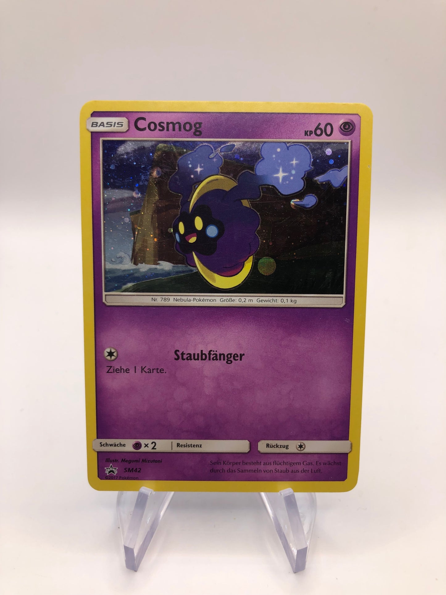 Pokemon Karte Holo Promo Cosmog SM42 Deutsch