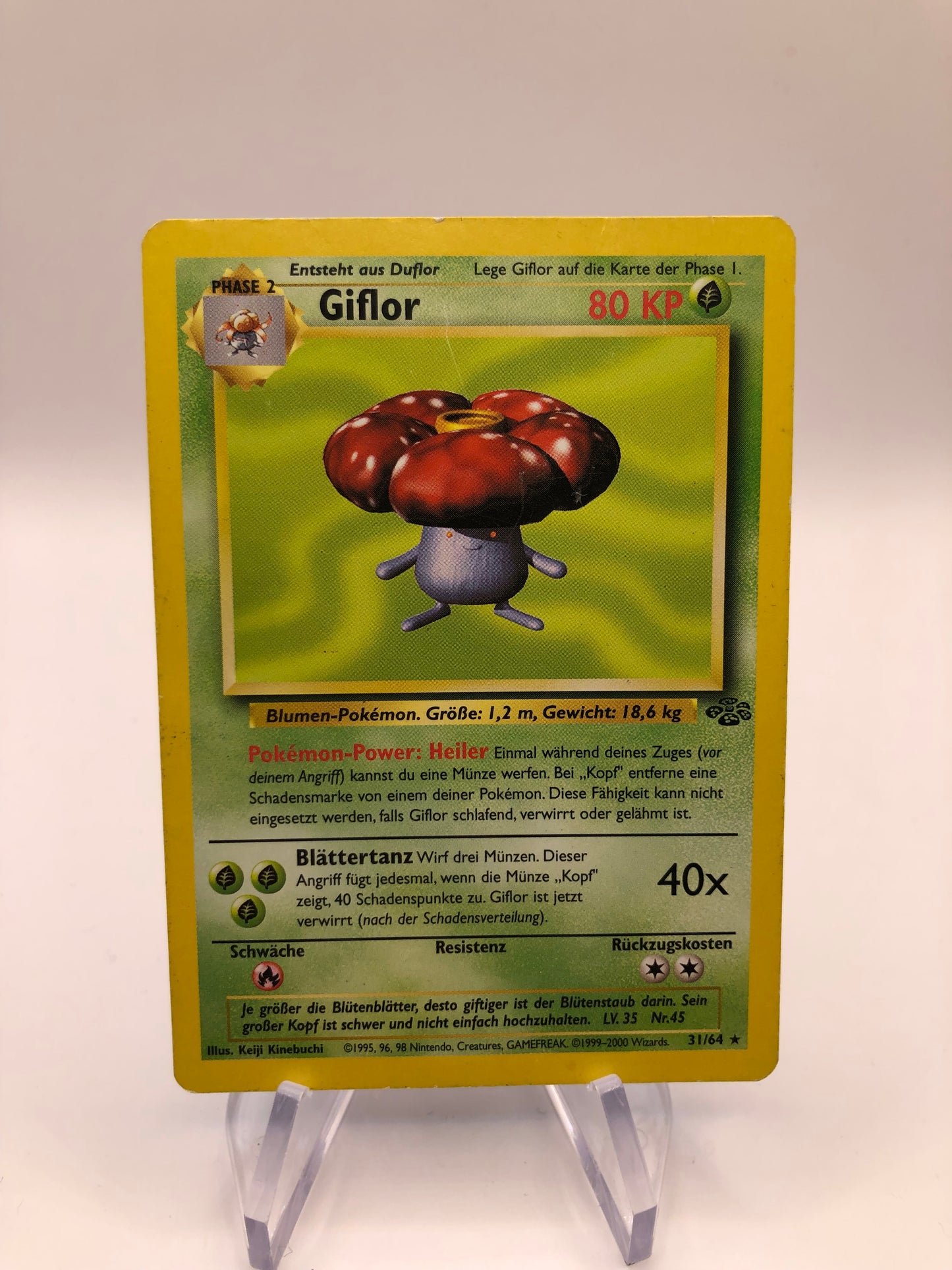 Pokemon Karte Jungel Giflor 31/64 Deutsch