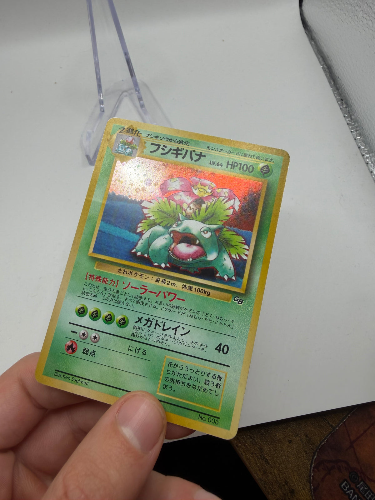 Pokemon Karte Promo Holo Bisaflor No.003 Japanisch
