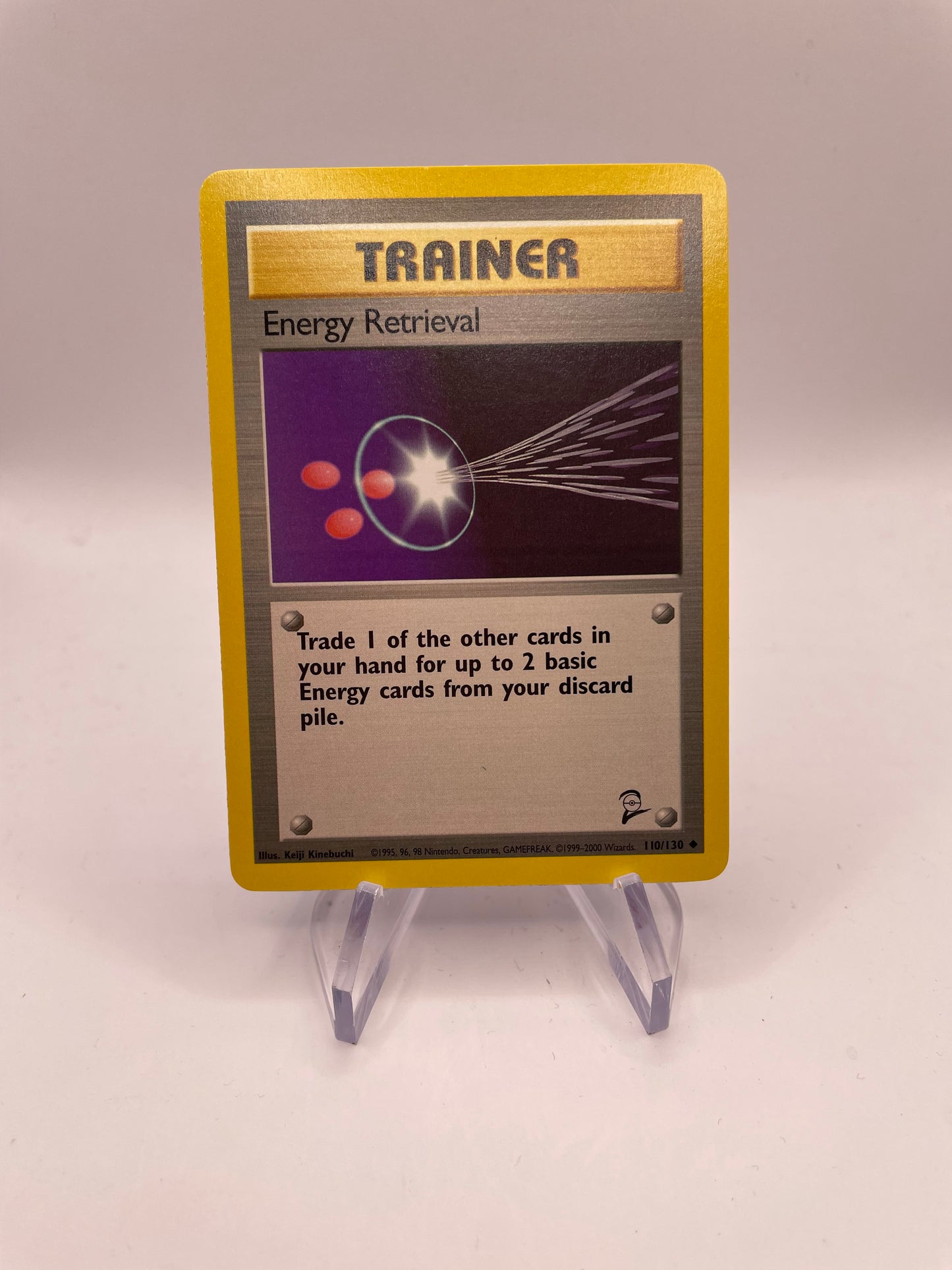 Pokemon Karte Base Set 2 Trainer Energy Retrieval 110/130 Englisch