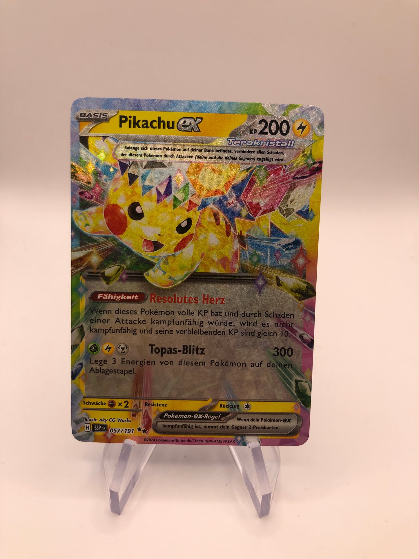Pokemon Karte EX Pikachu 57/191 Deutsch