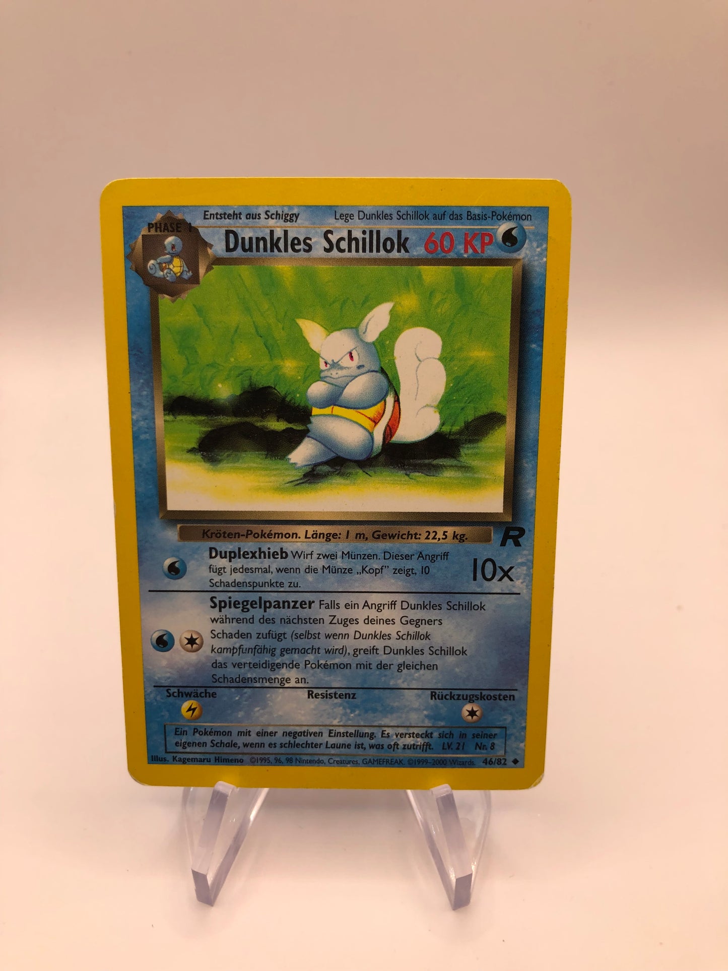 Pokemon Karte Dunkles Schillok 46/82 Rocket Deutsch