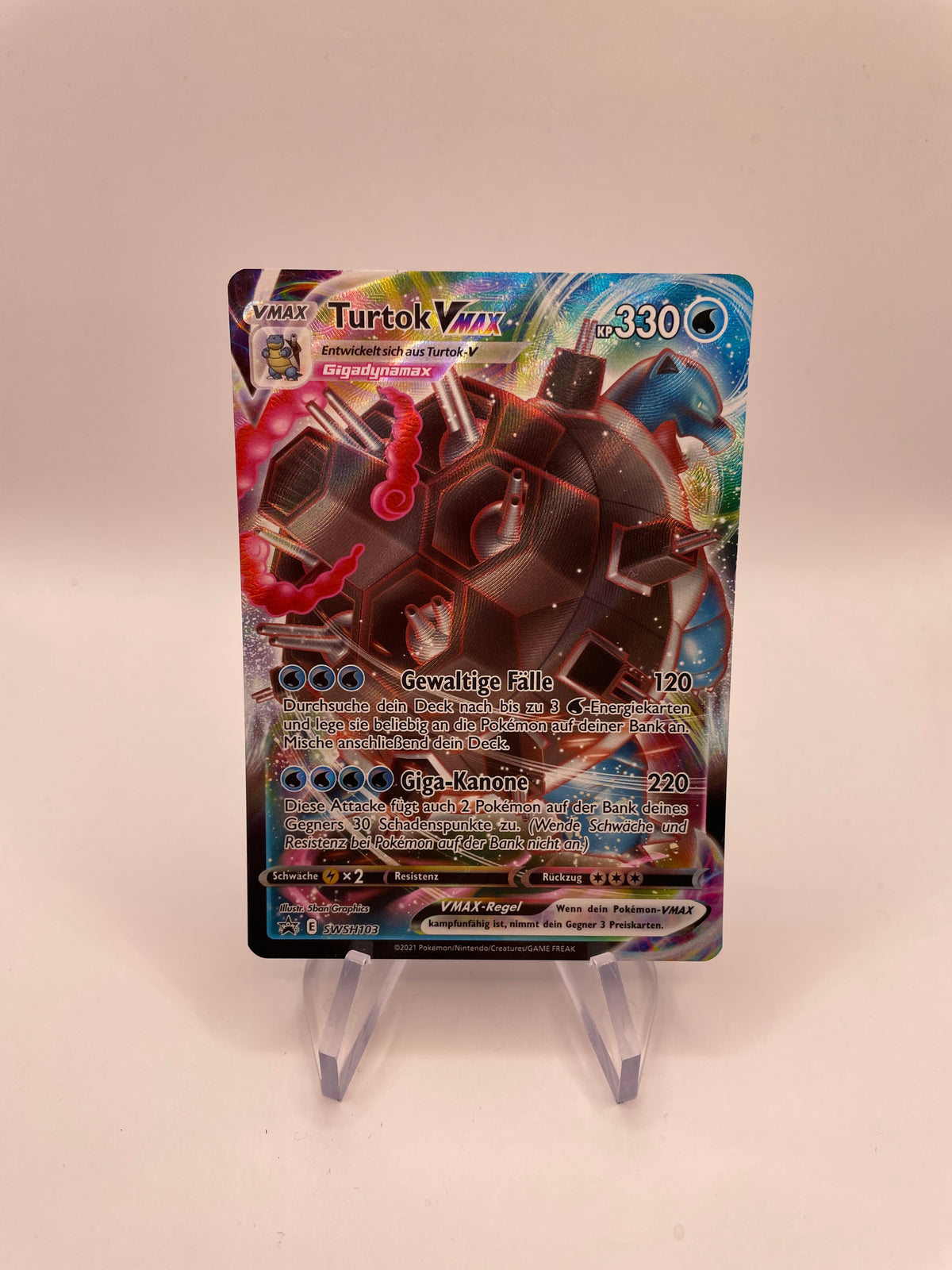 Pokemon Karte Vmax Promo Turtok SWSH103 Deutsch
