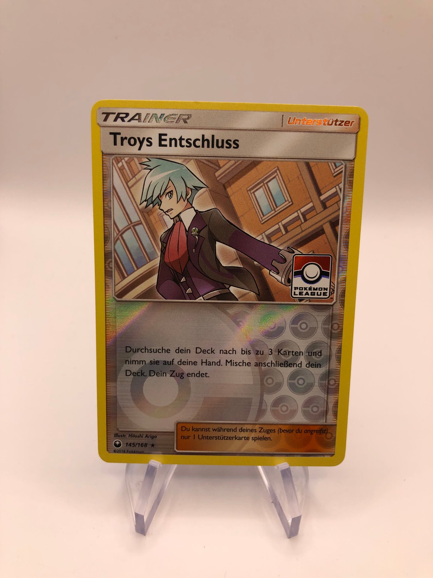 Pokemon Karte Trainer Troys Entschluss 145/168 Deutsch