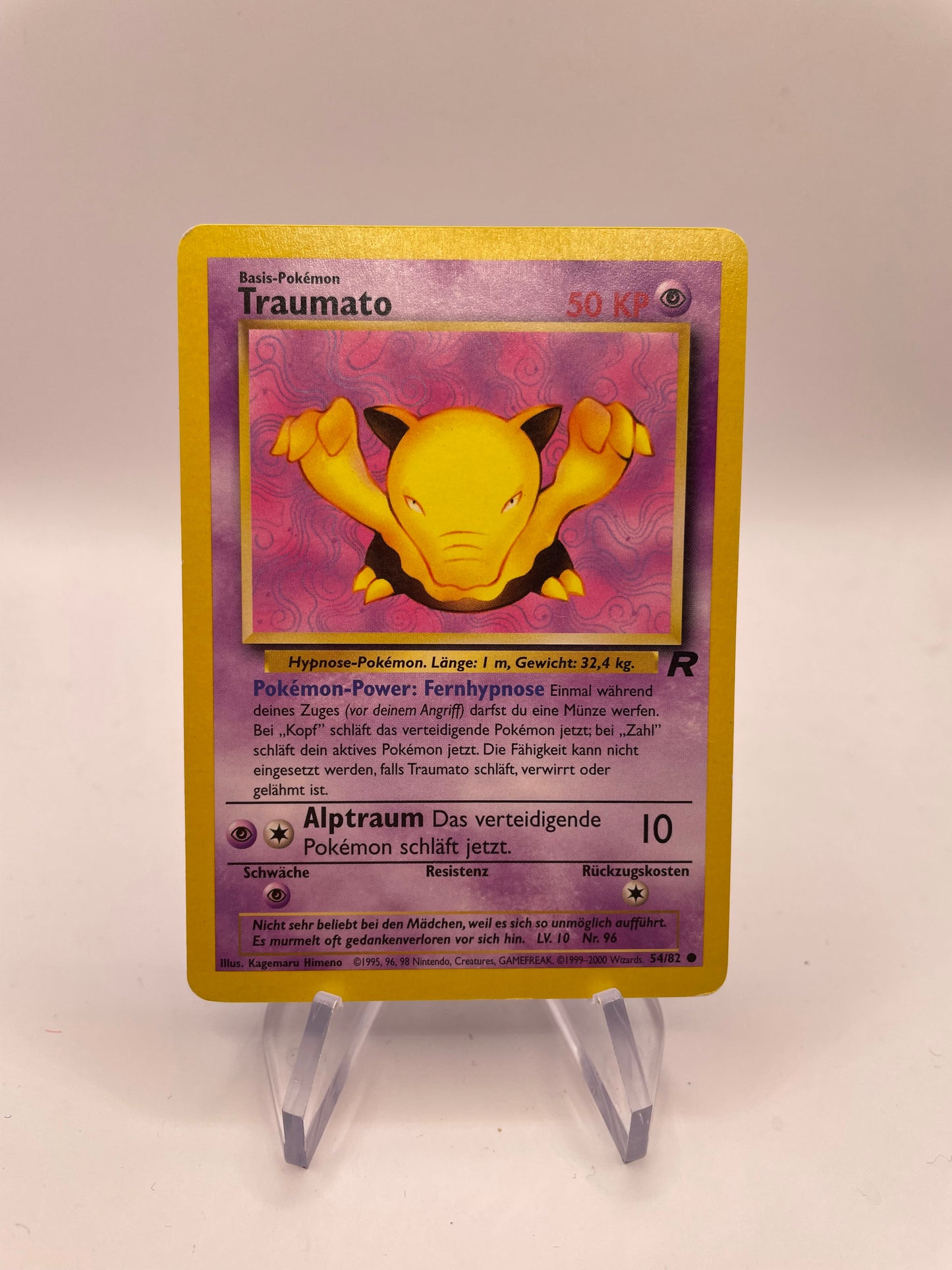 Pokemon Karte Rocket Traumato 54/82 Deutsch
