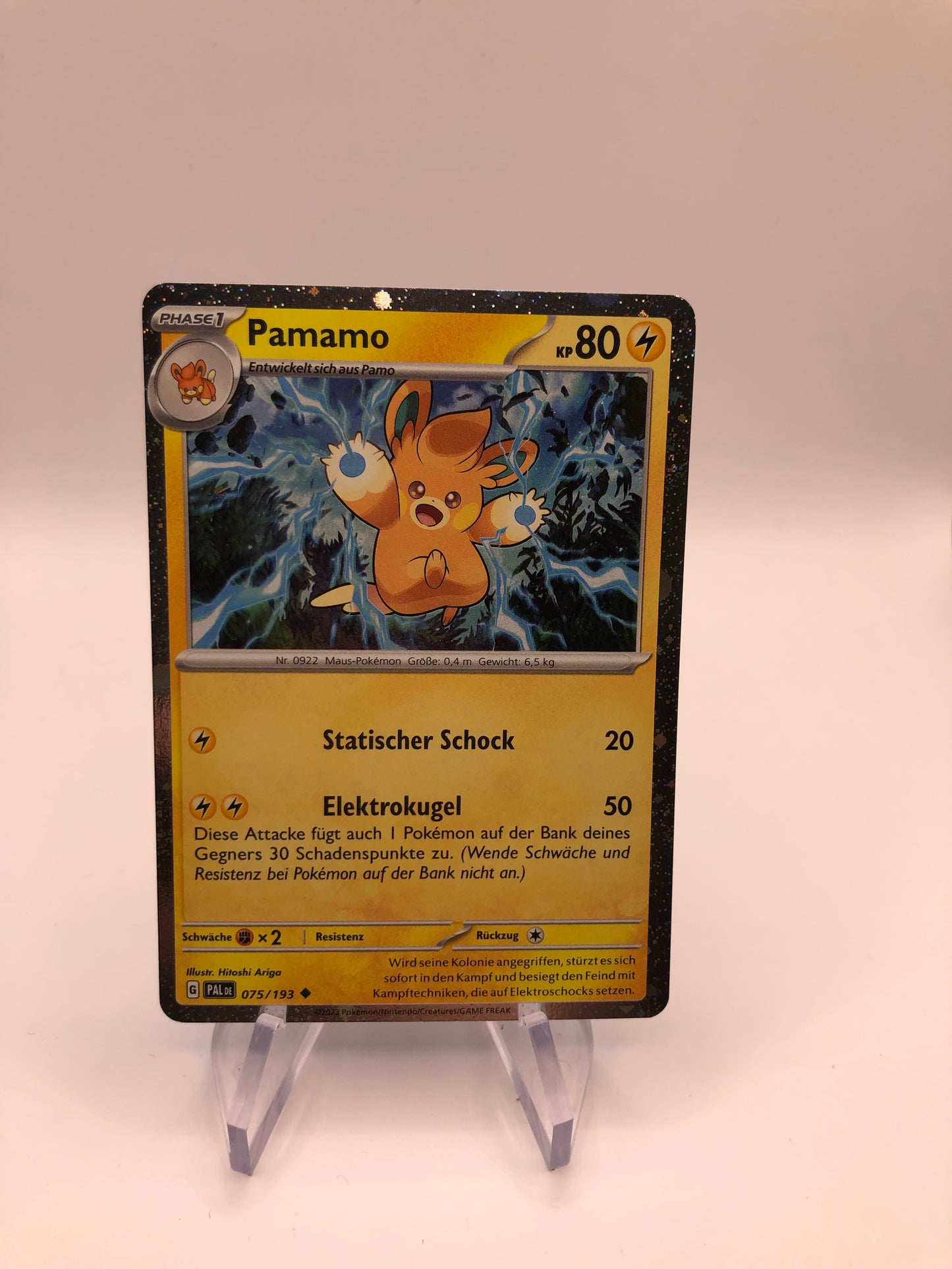 Pokemon Karte Holo Pamamo 75/193 Deutsch