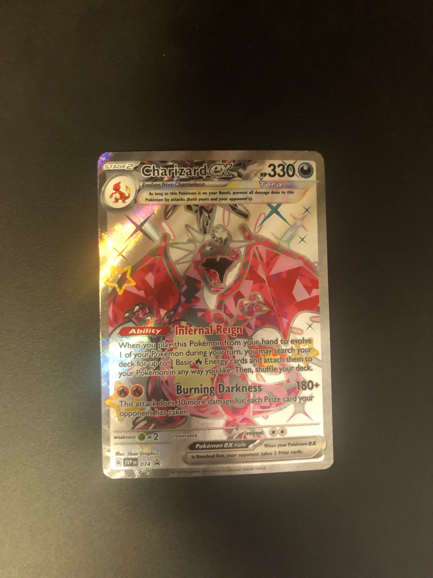 Pokemon Karte Ex Shiny Glurak 74 Englisch