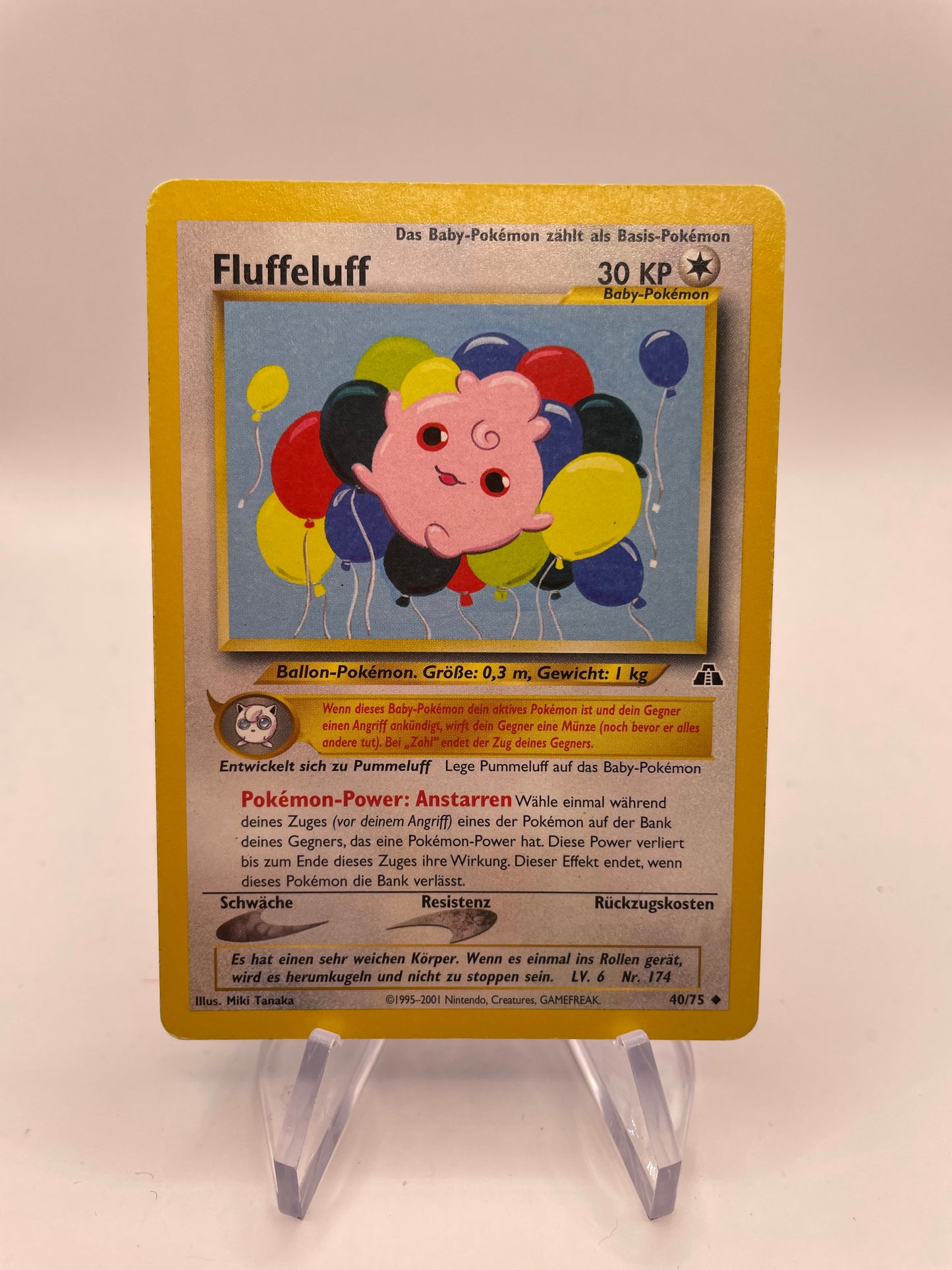 Pokemon Karte Neo Discovery Fluffeluff 40/75 Deutsch