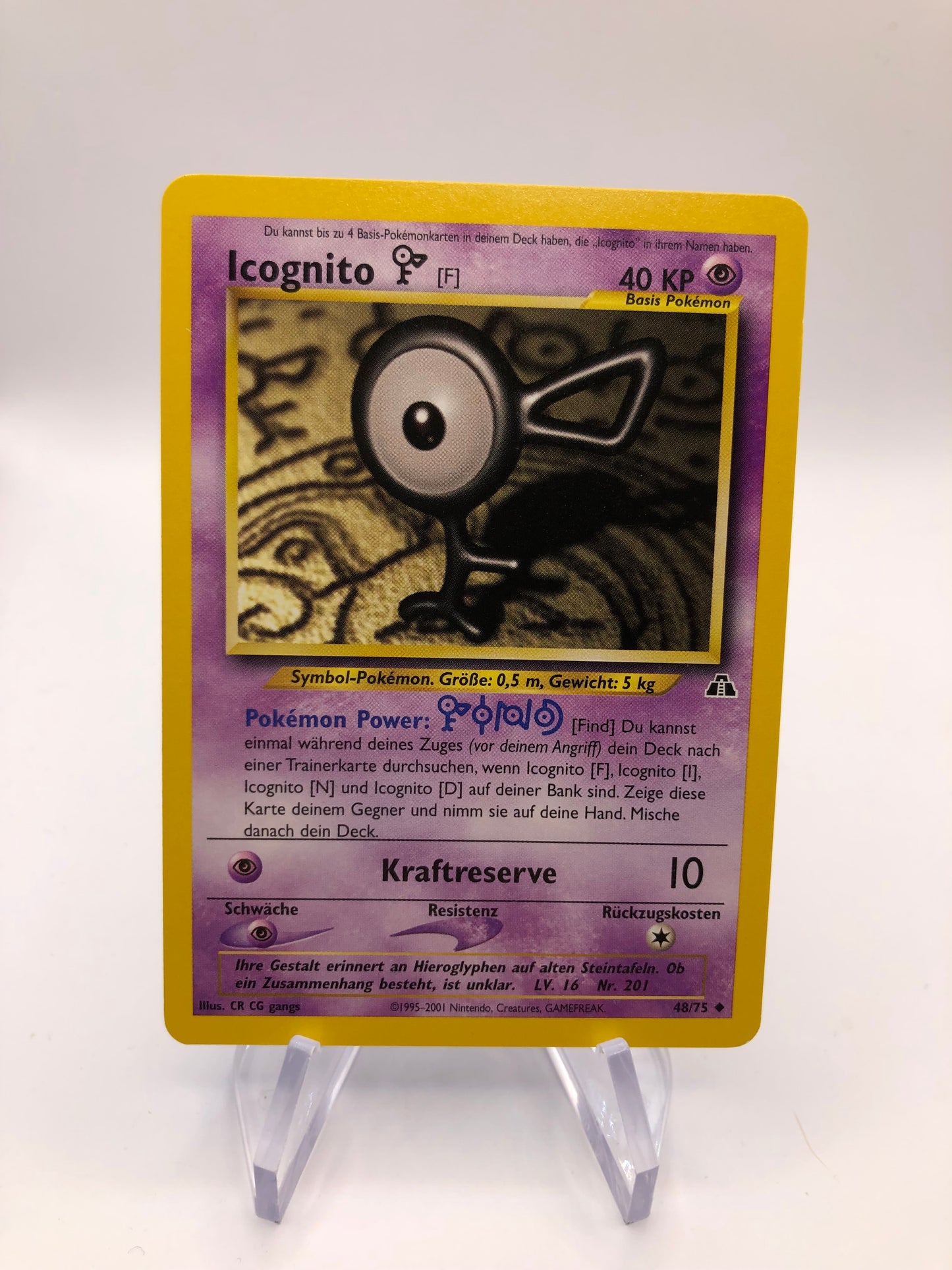 Pokemon Karte Neo Discovery Icognito 48/75 Deutsch